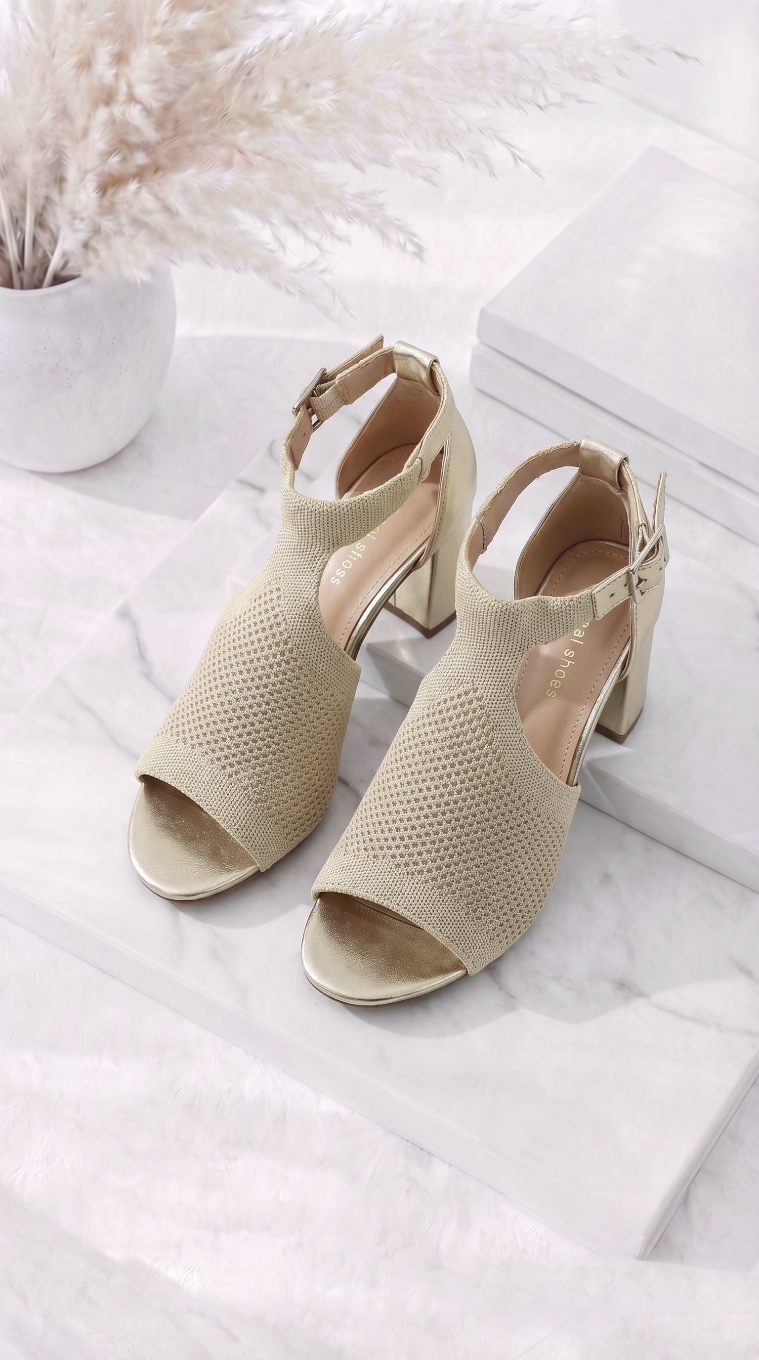 Absatzsandale Nude Classy