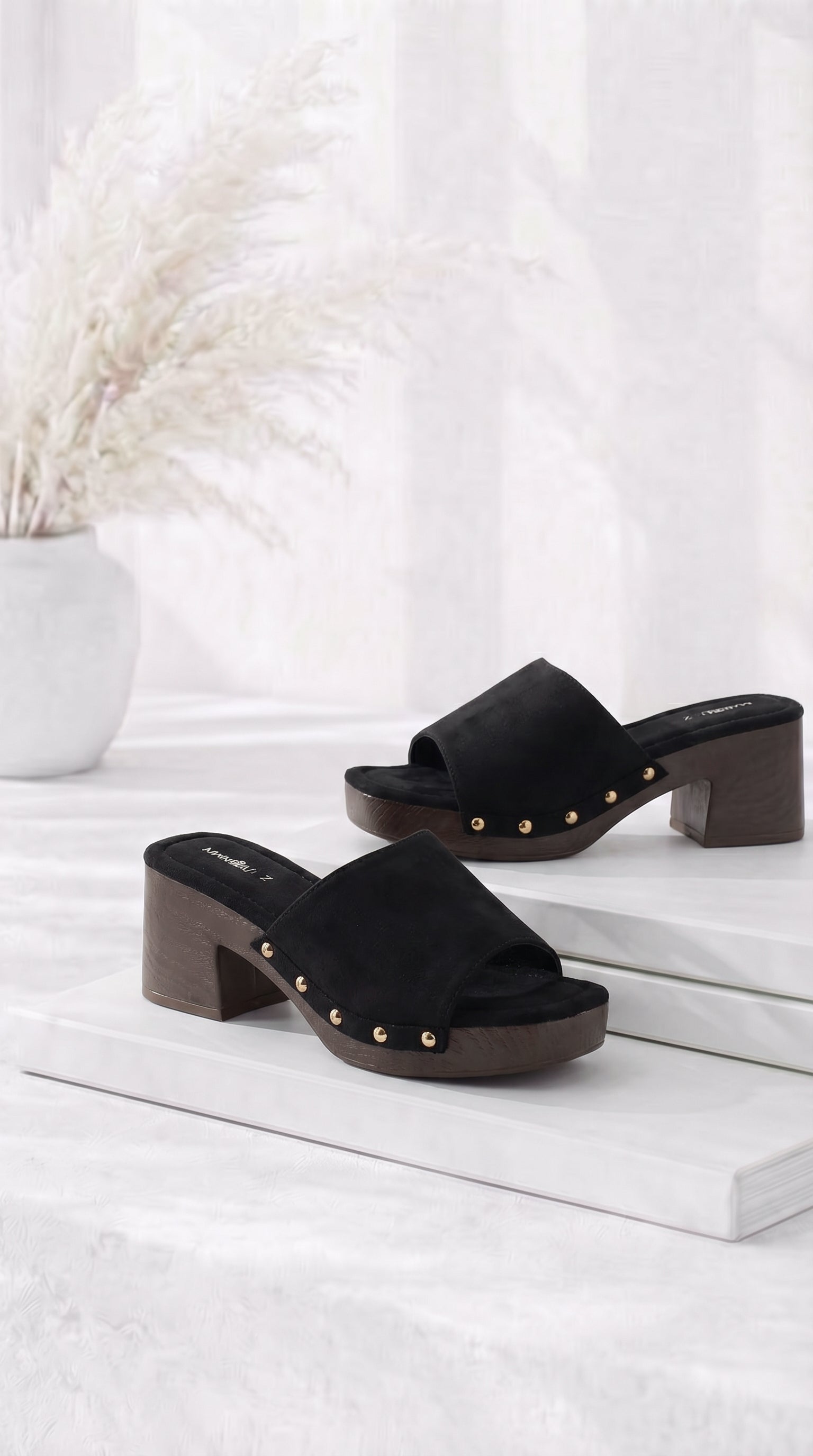 Absatzsandale Modern Edge *Schwarz*
