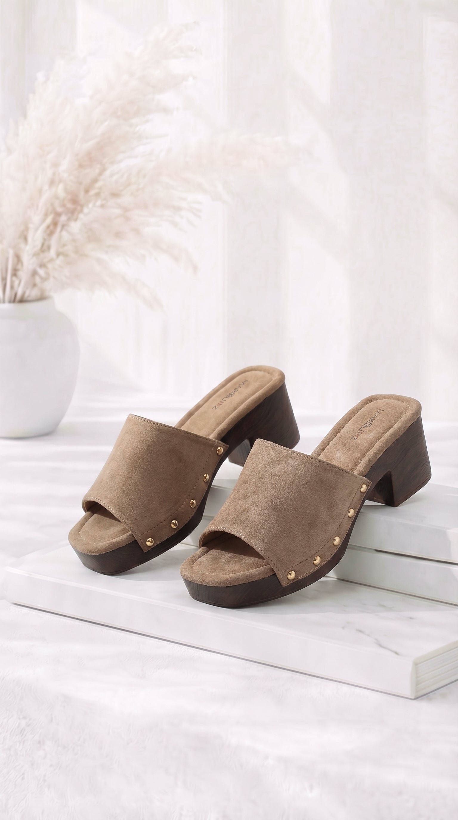 Absatzsandale Modern Edge *Taupe*
