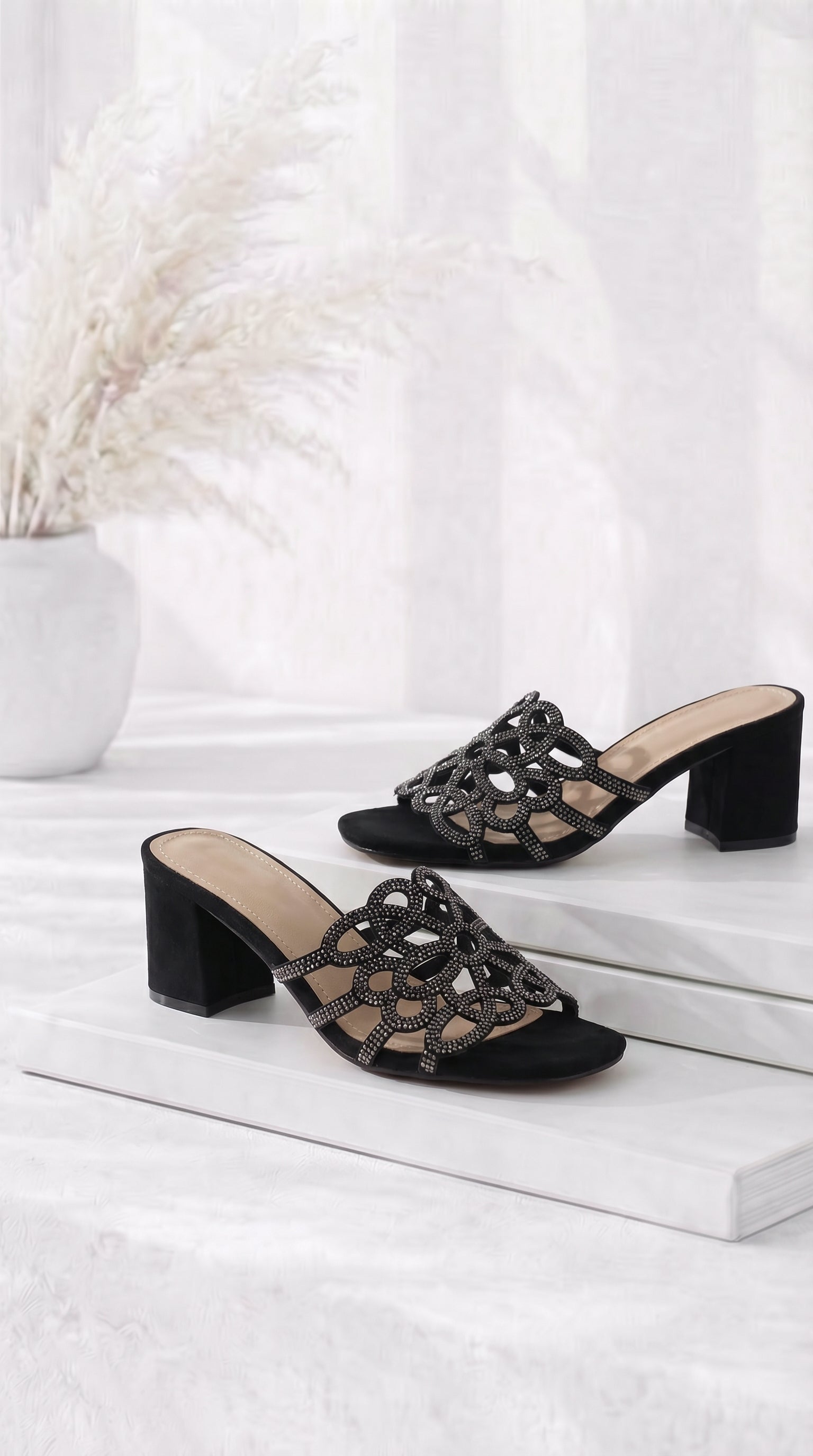 Absatzsandale Glow Step *Schwarz*