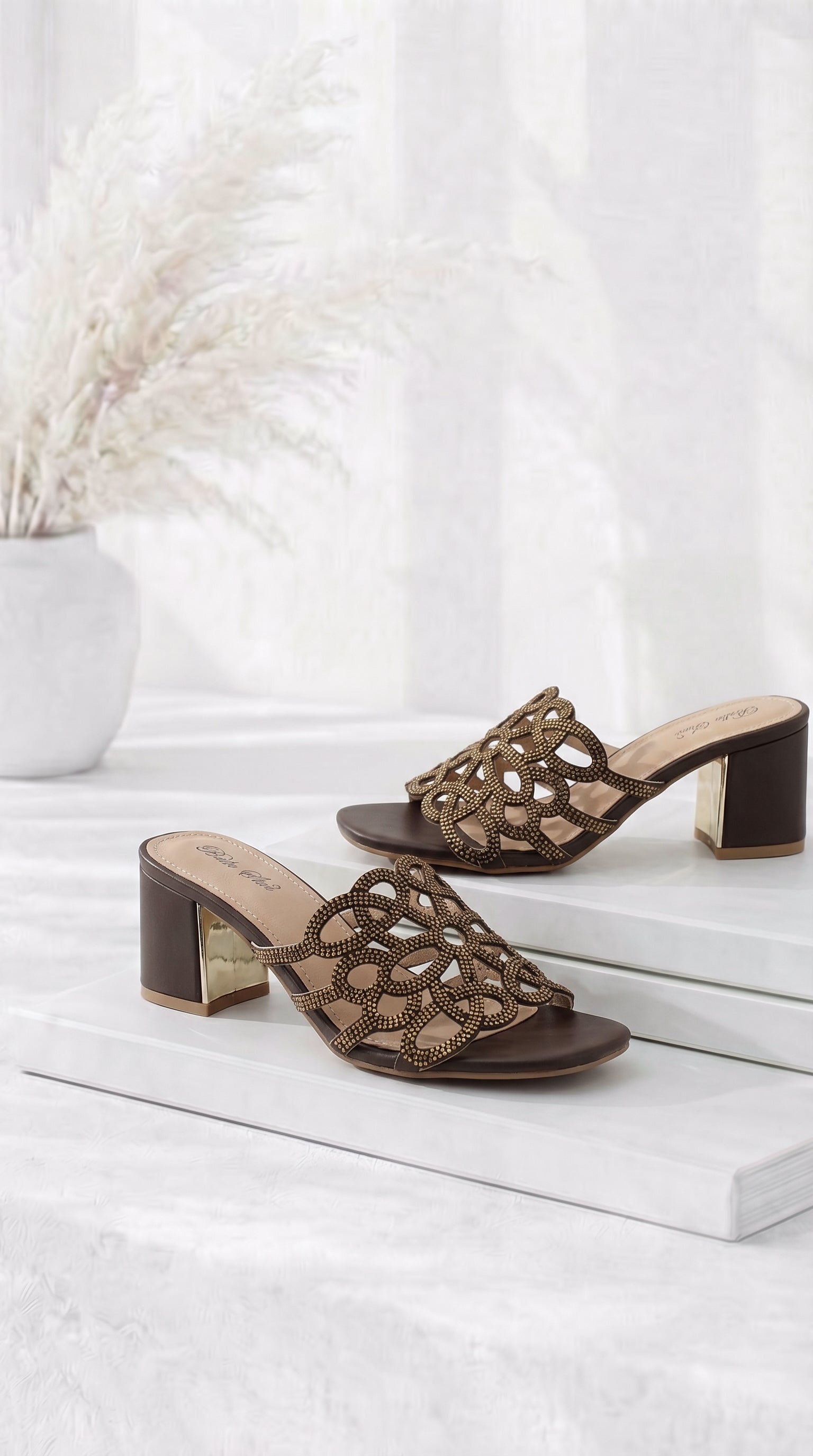 Absatzsandale Glow Step *Schoko*