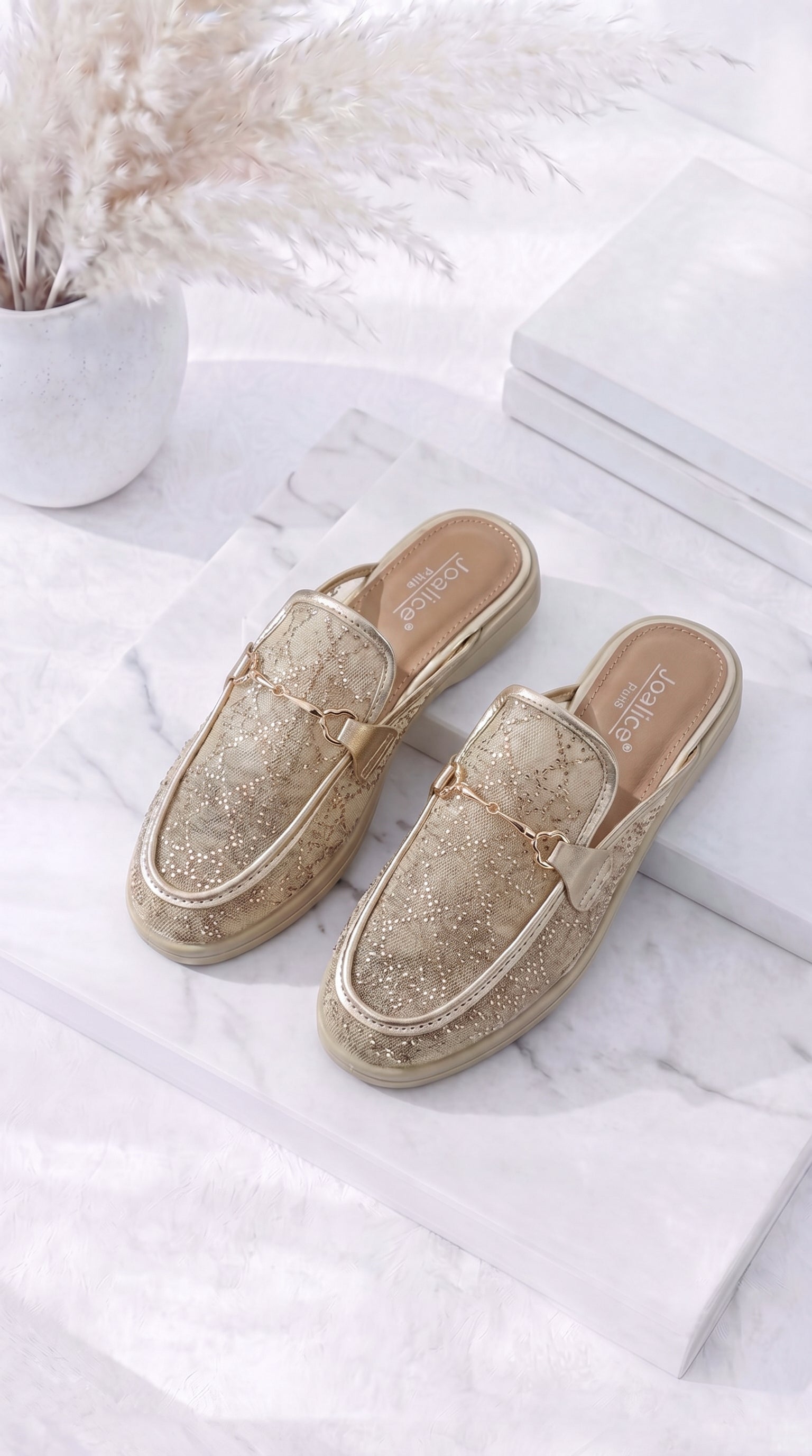 Sandale Sparkle Chic *Beige*