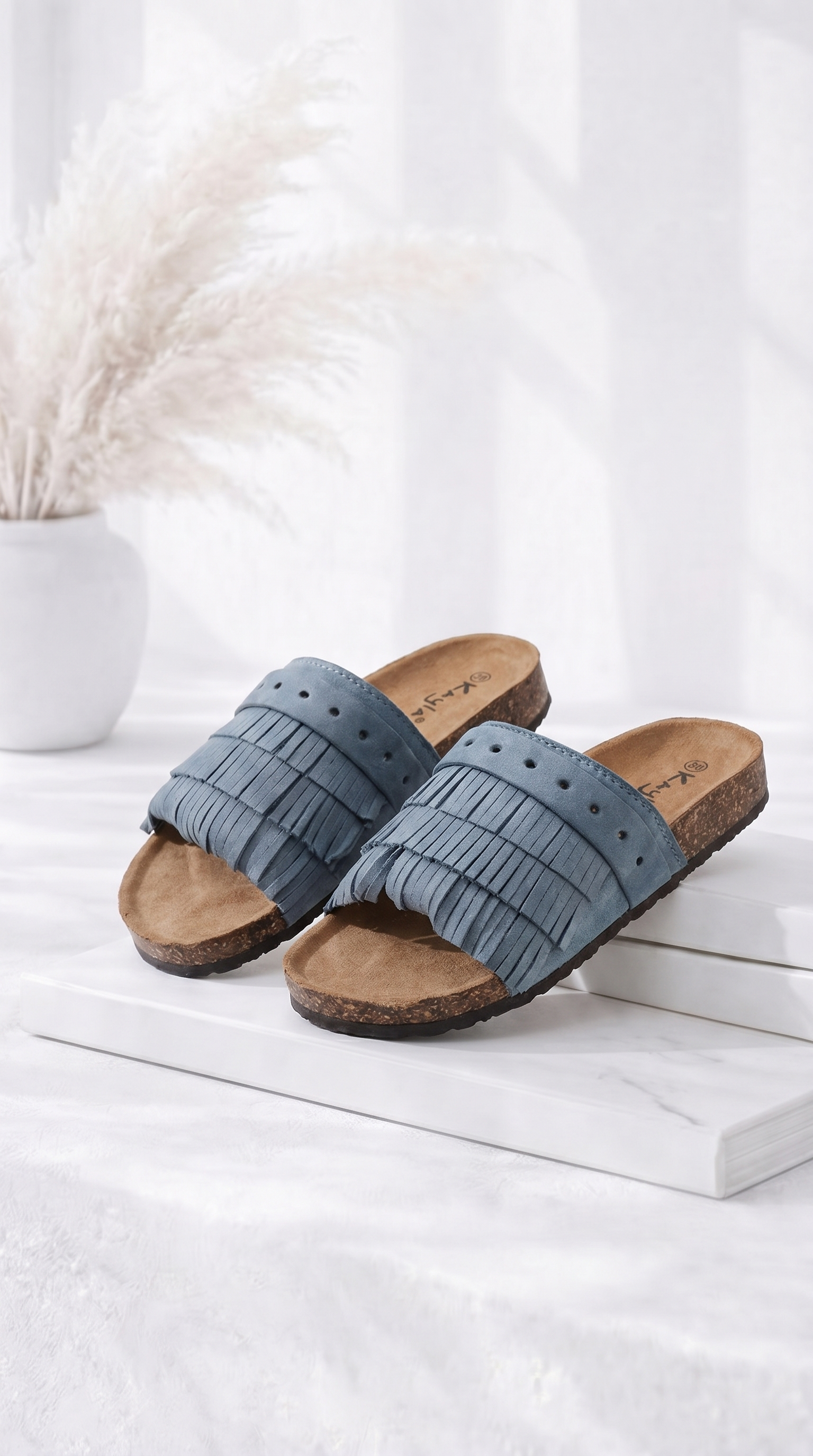 Sandale Fringe Walk *Blau*