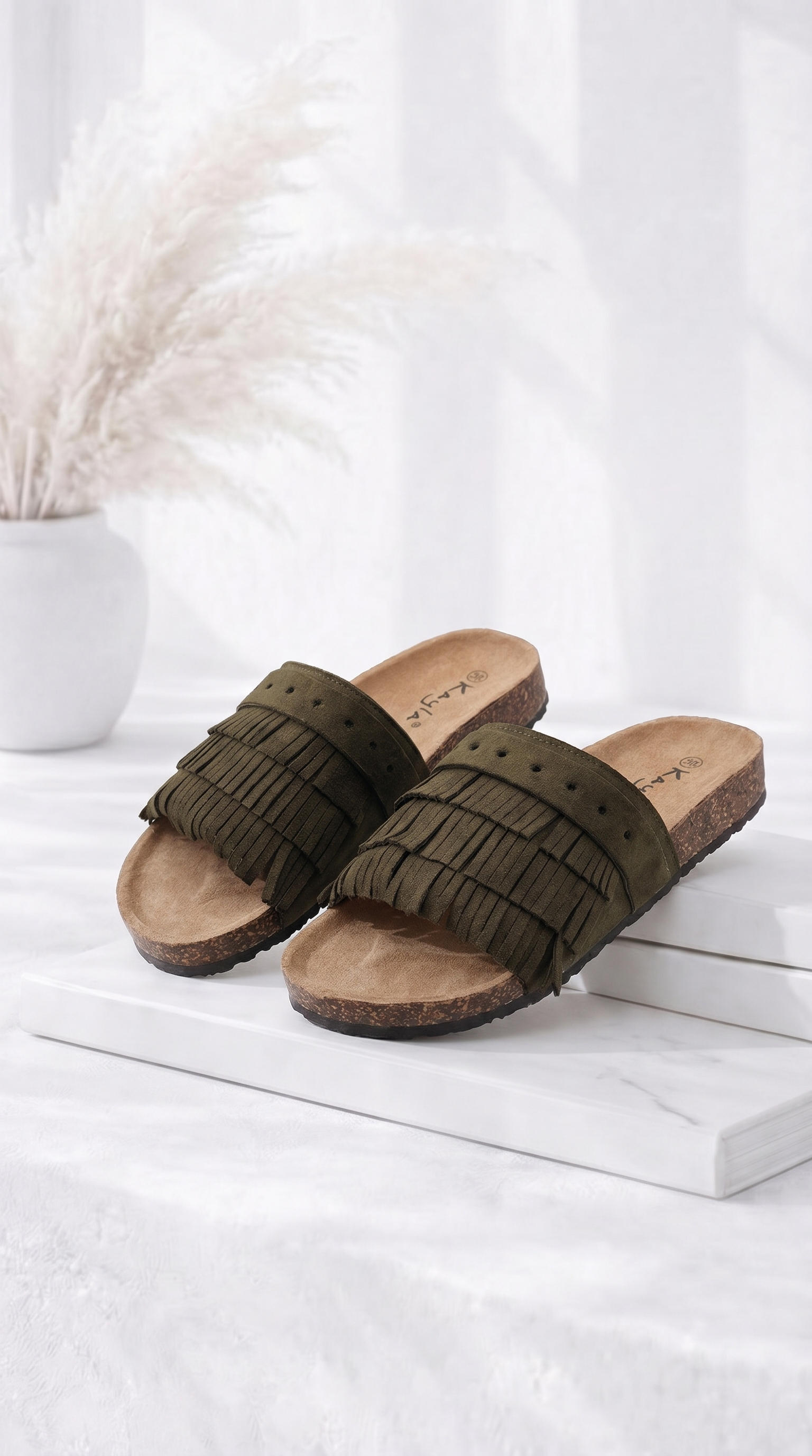 Sandale Fringe Walk *Khaki*