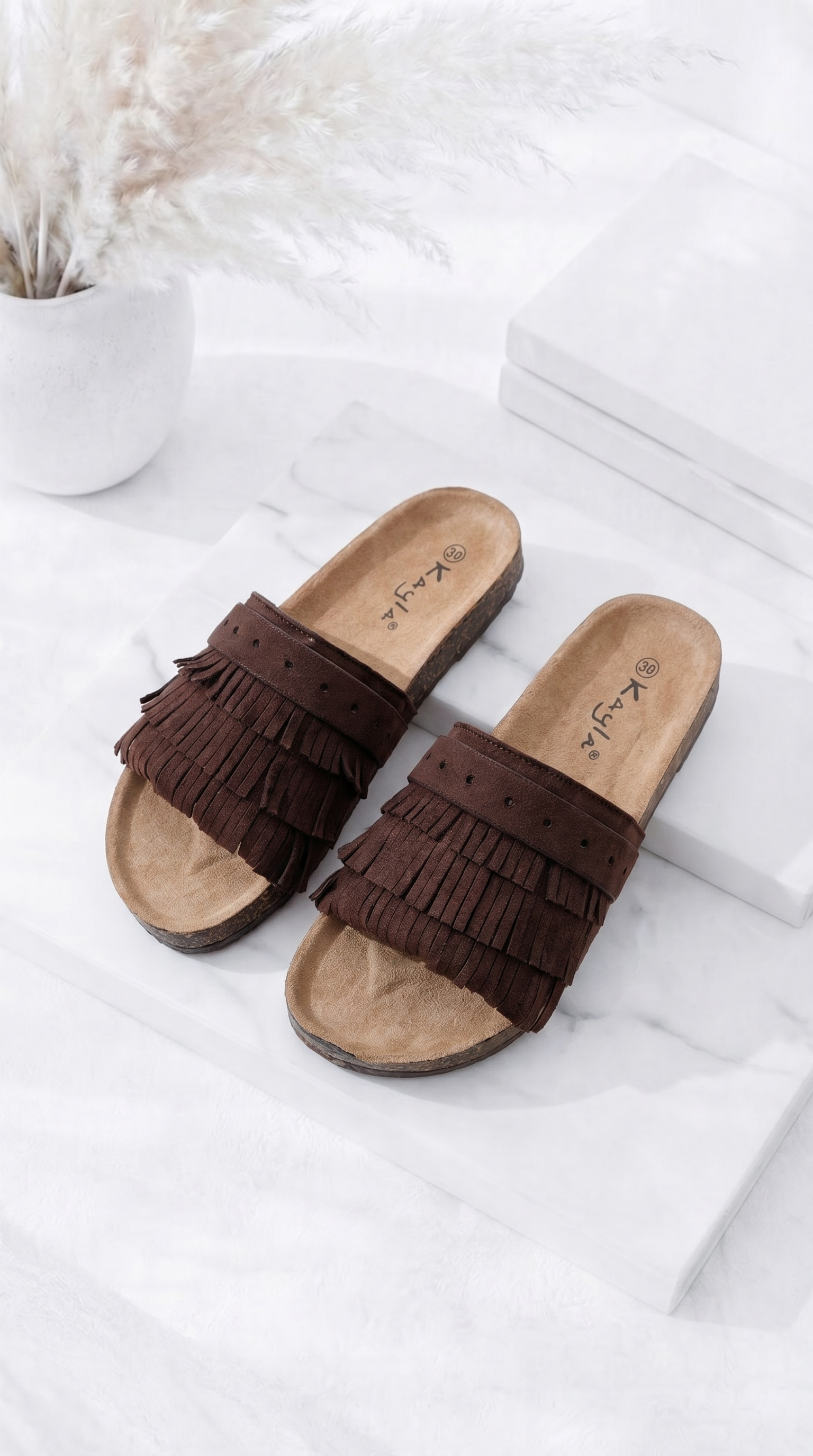 Sandale Fringe Walk *Schoko*