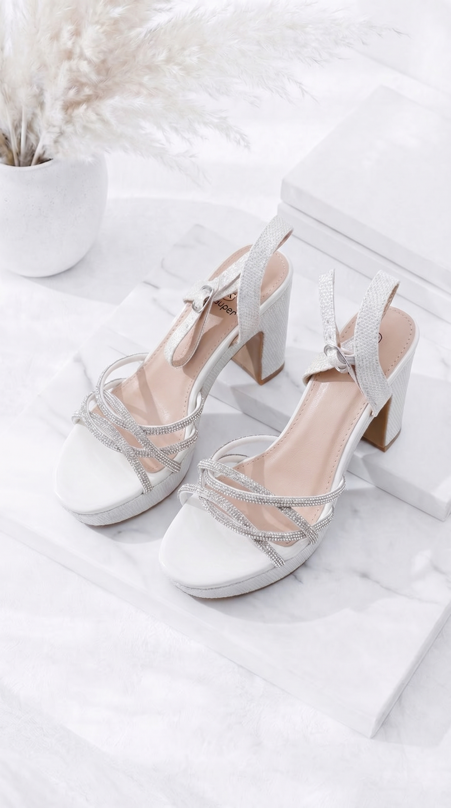 Absatzsandale Magic Glam *Weiß*