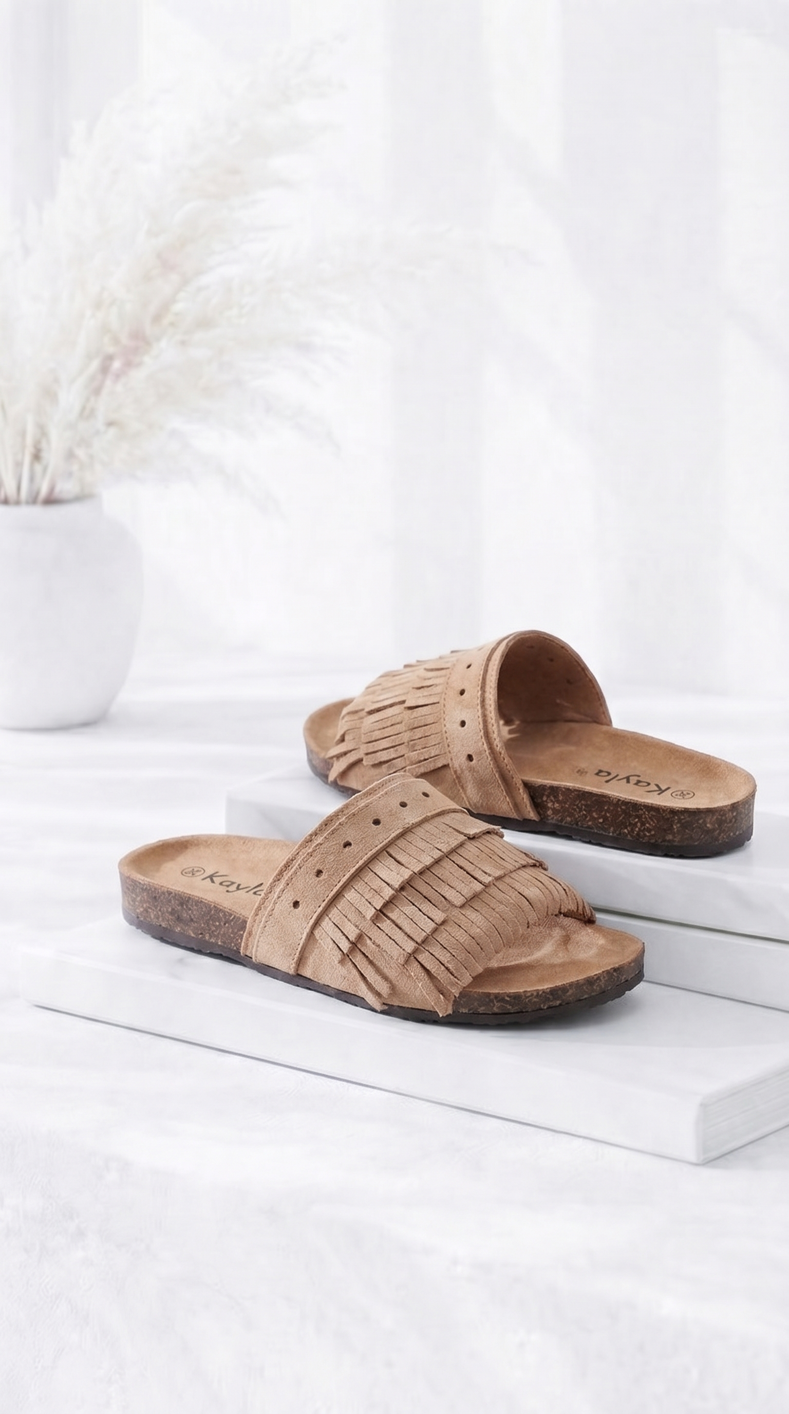 Sandale Fringe Walk *Camel*