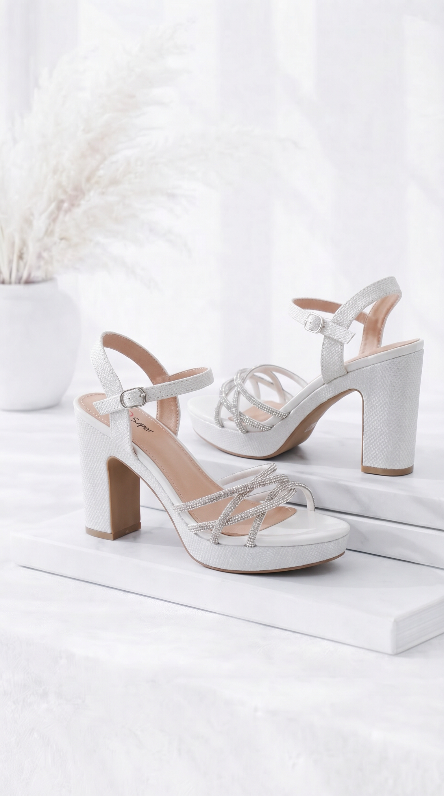 Absatzsandale Magic Glam *Weiß*