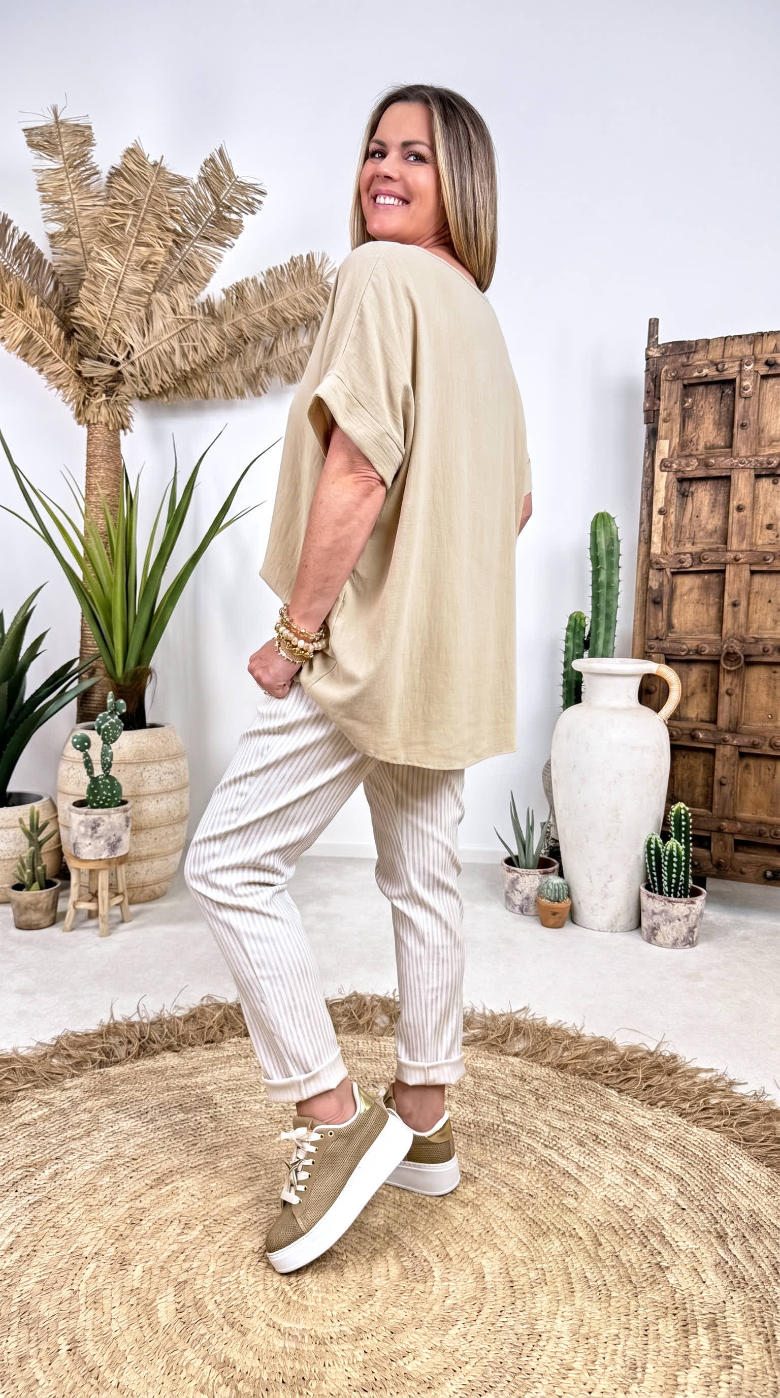 Blusenshirt Easy Mood *Camel-Hell*