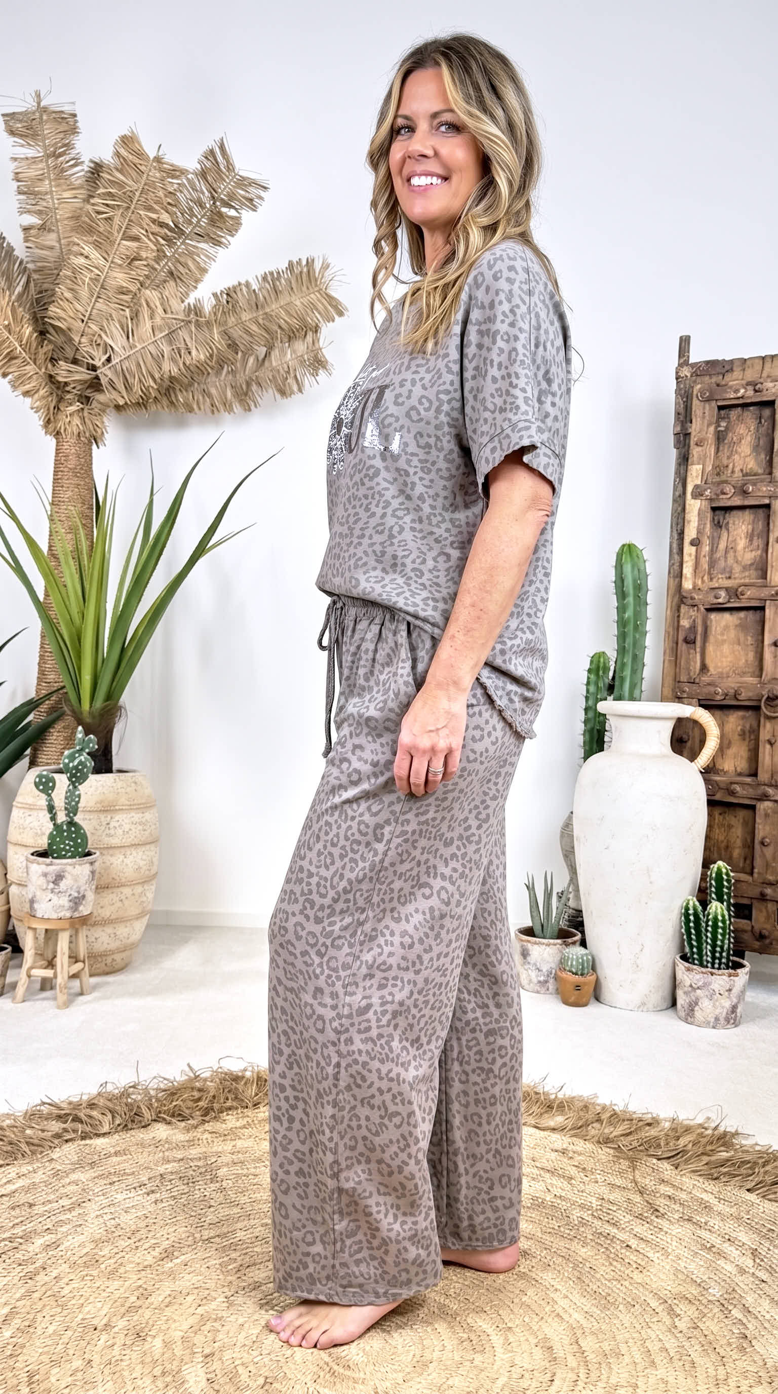 Leinen T-Shirt Wild Comfort *Taupe*