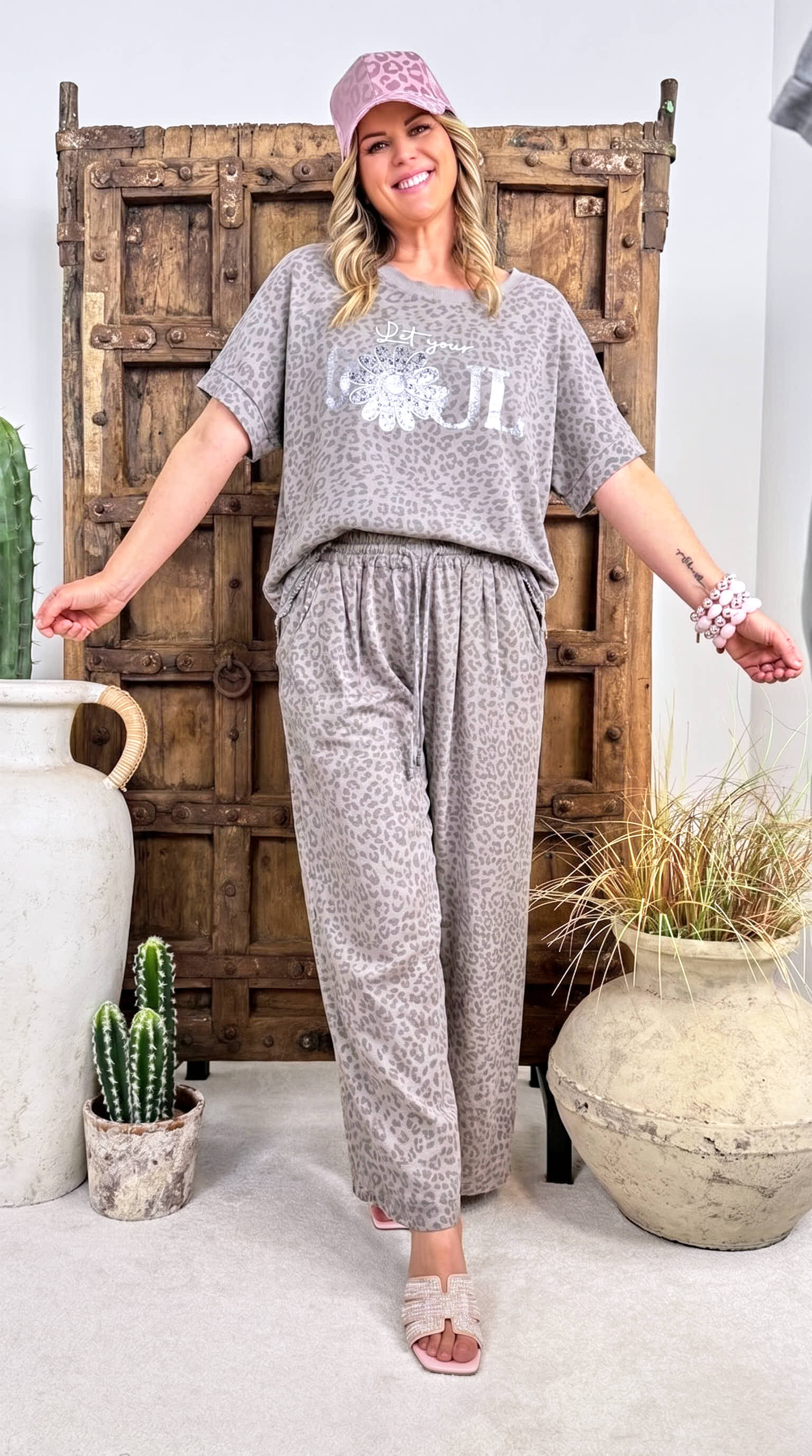 Leinen Hose Wild Comfort *Taupe*