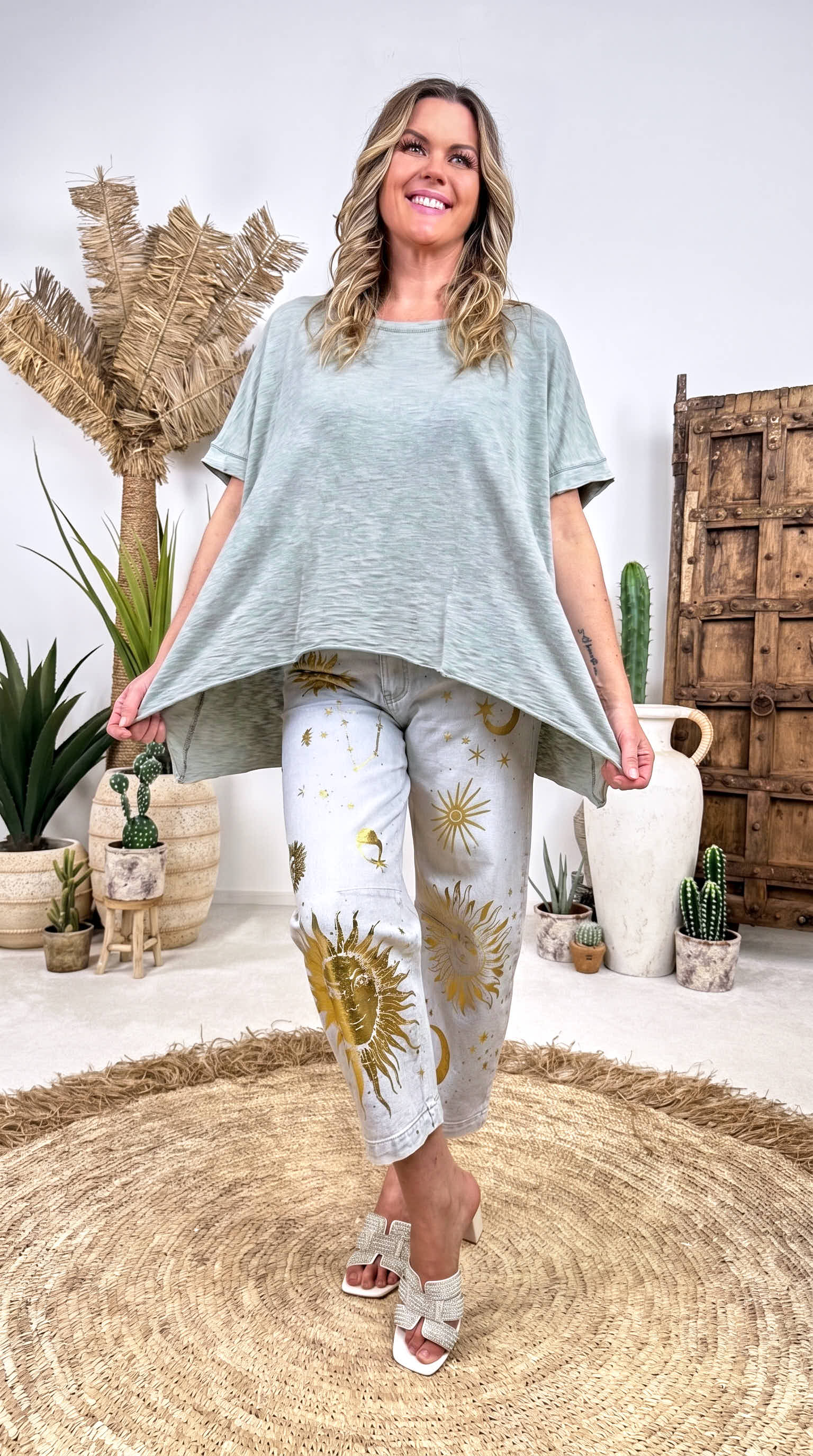 Oversized Shirt Soul Beauty *Khaki*