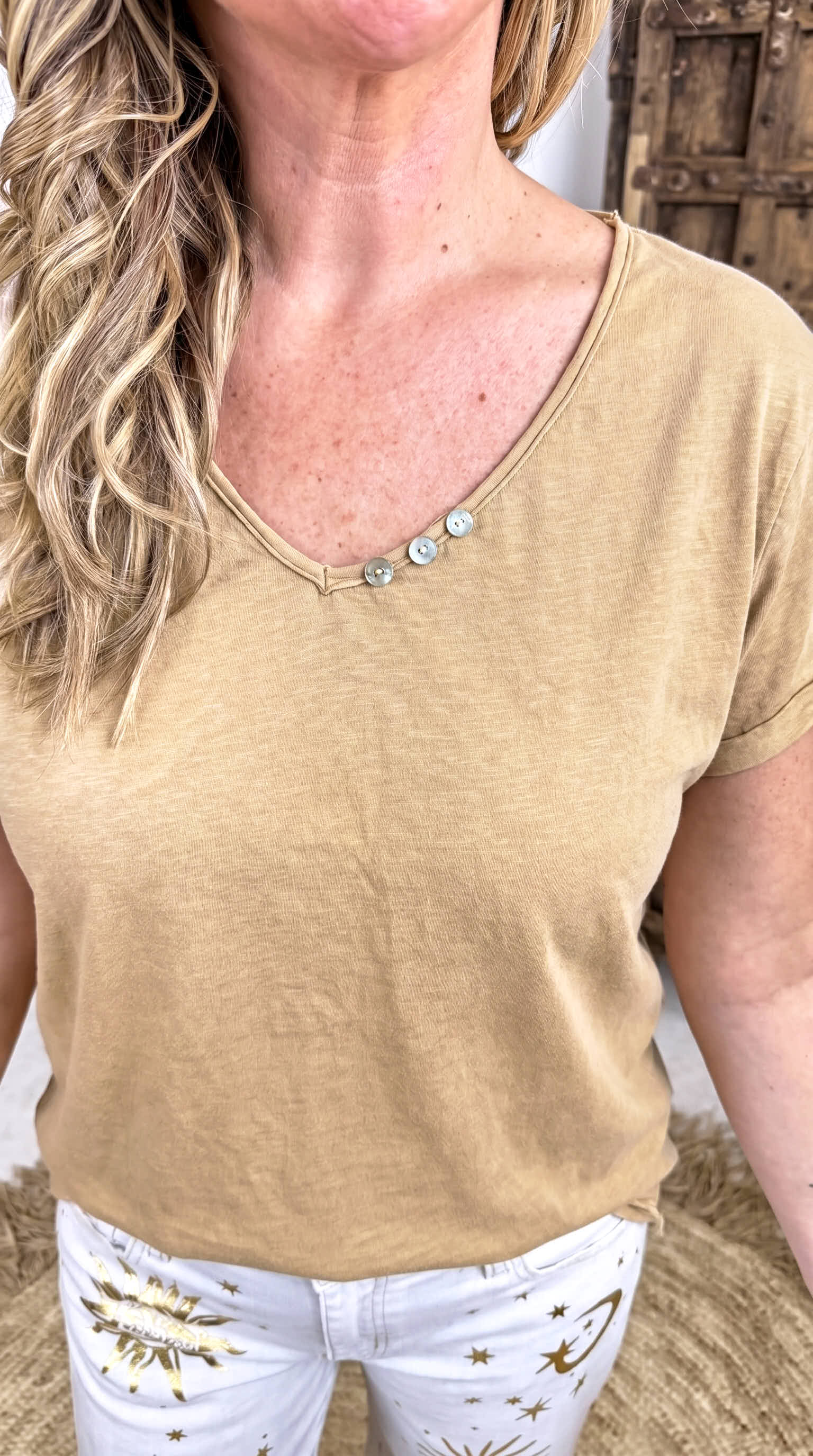 T-Shirt Little Detail *Camel*