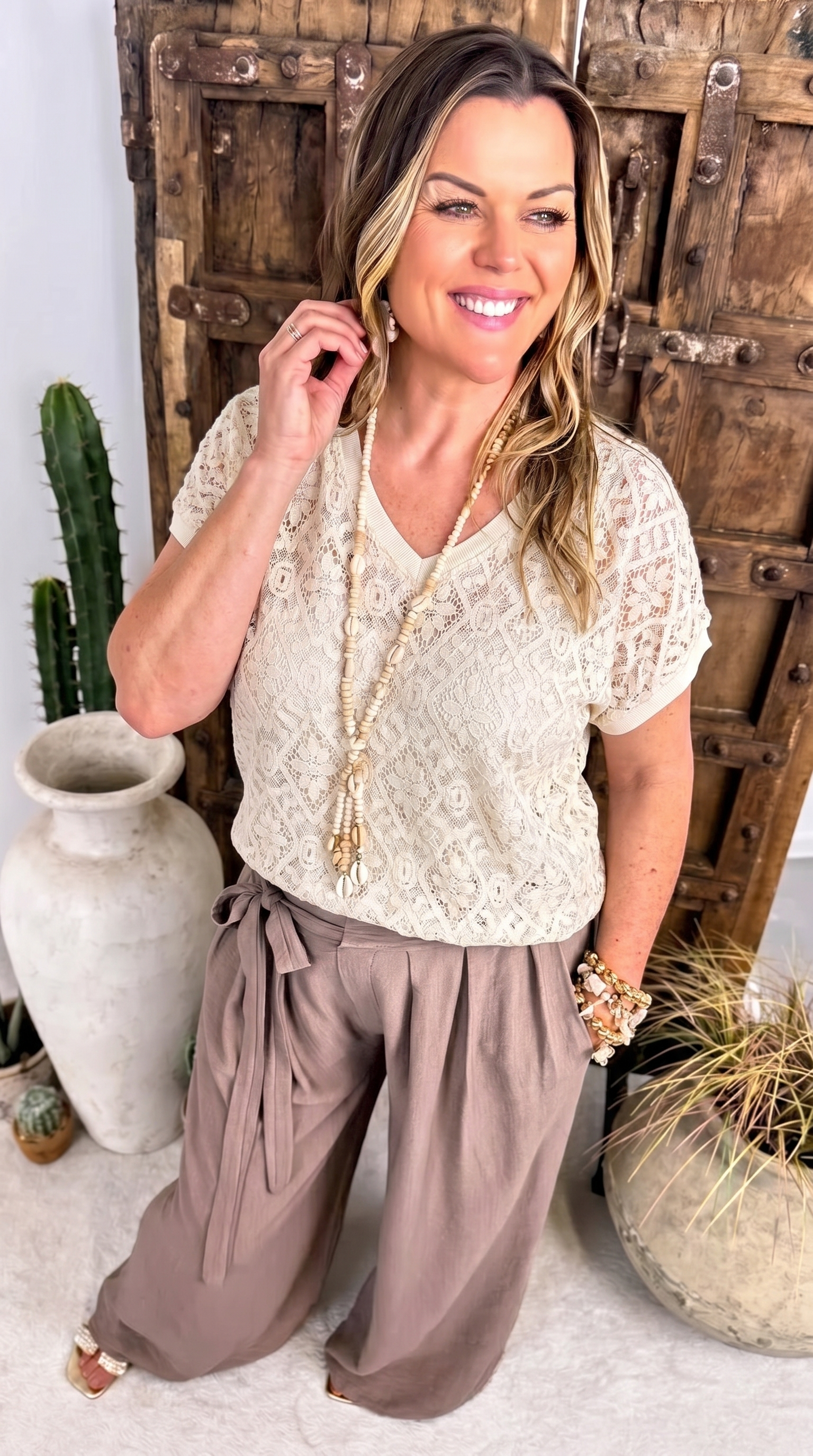 Spitzenshirt Bella Dream *Creme*