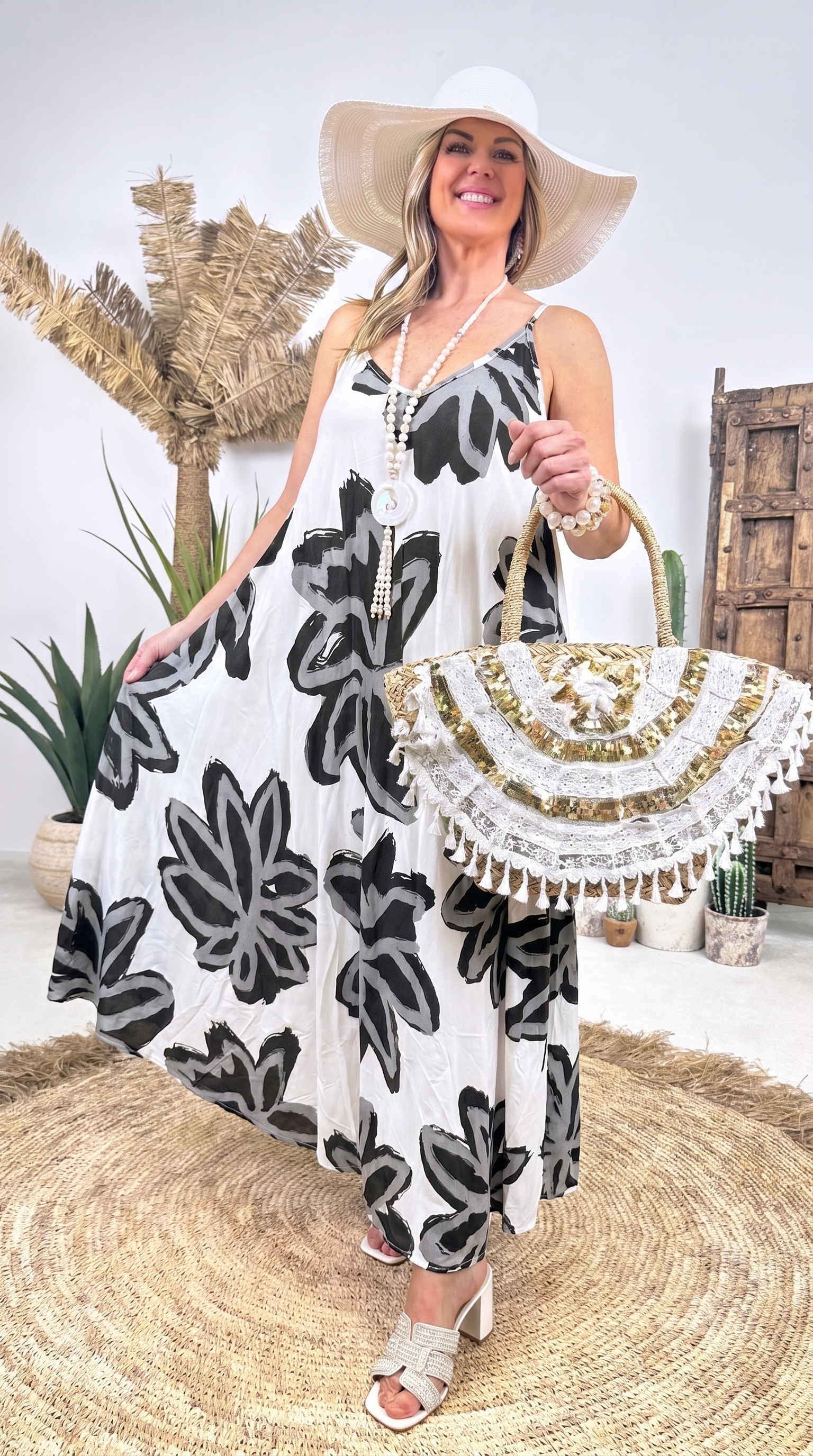 Langes Kleid Holiday Escape *Schwarz*
