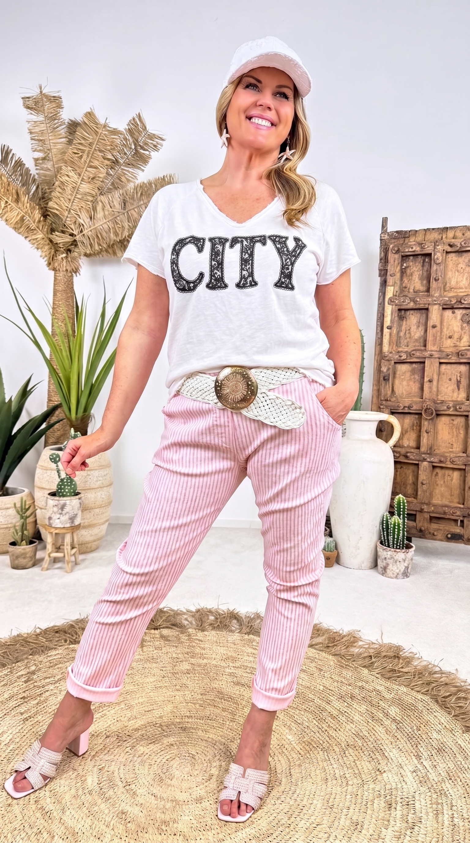T-shirt City Glow *Weiß*