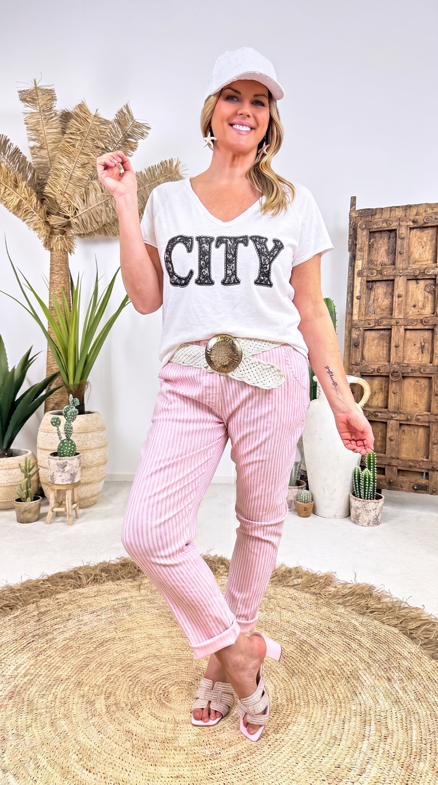 T-shirt City Glow *Weiß*