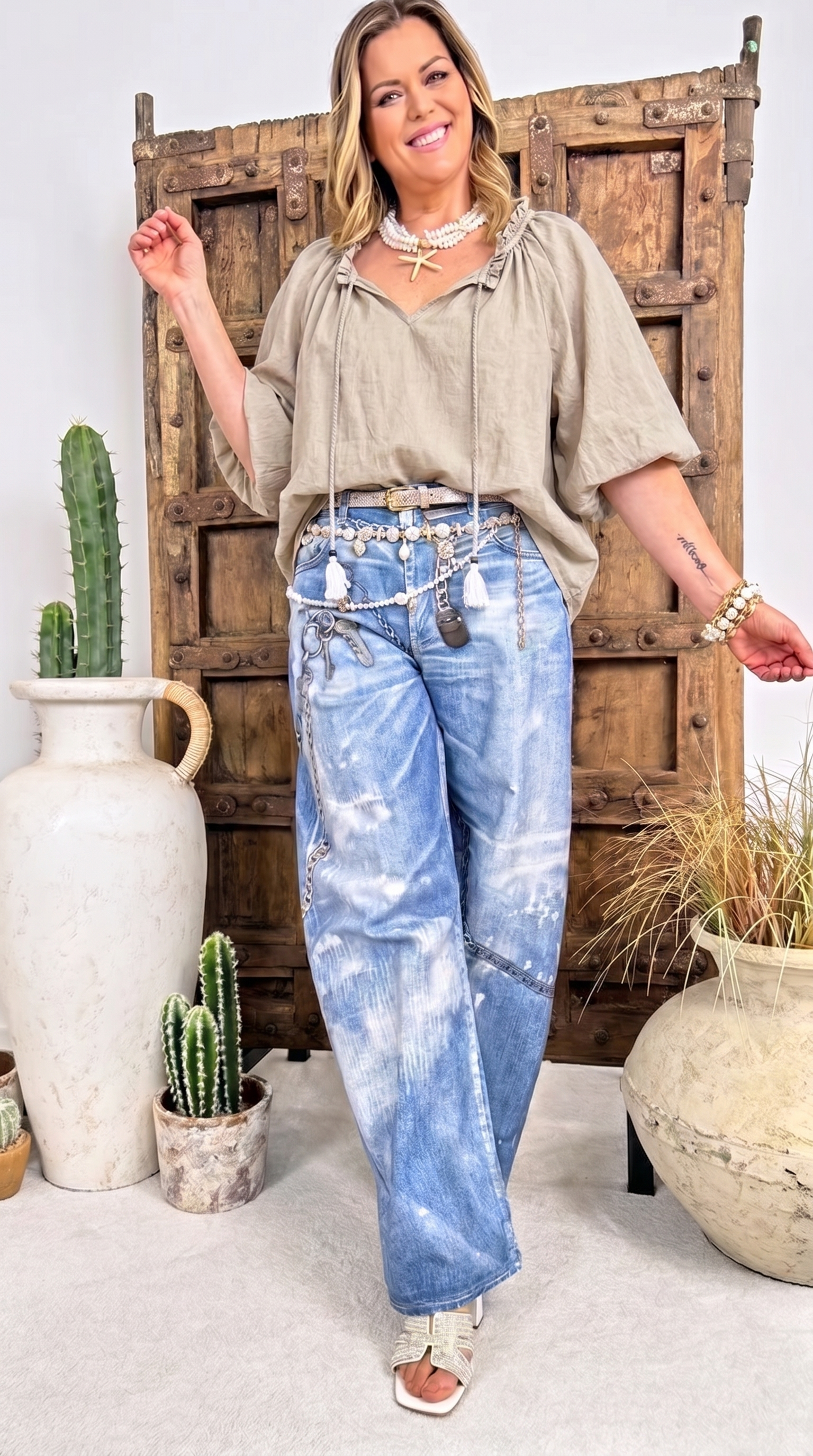 Bluse Free Vibes *Taupe*