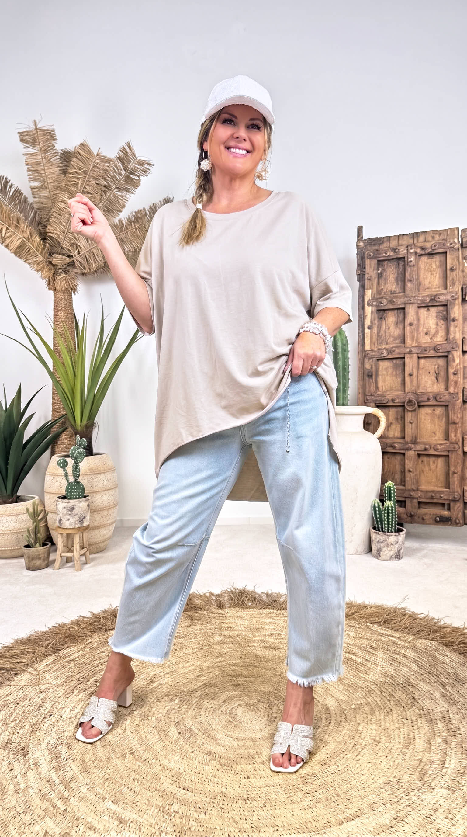 Oversized Shirt Power Mood *Beige*