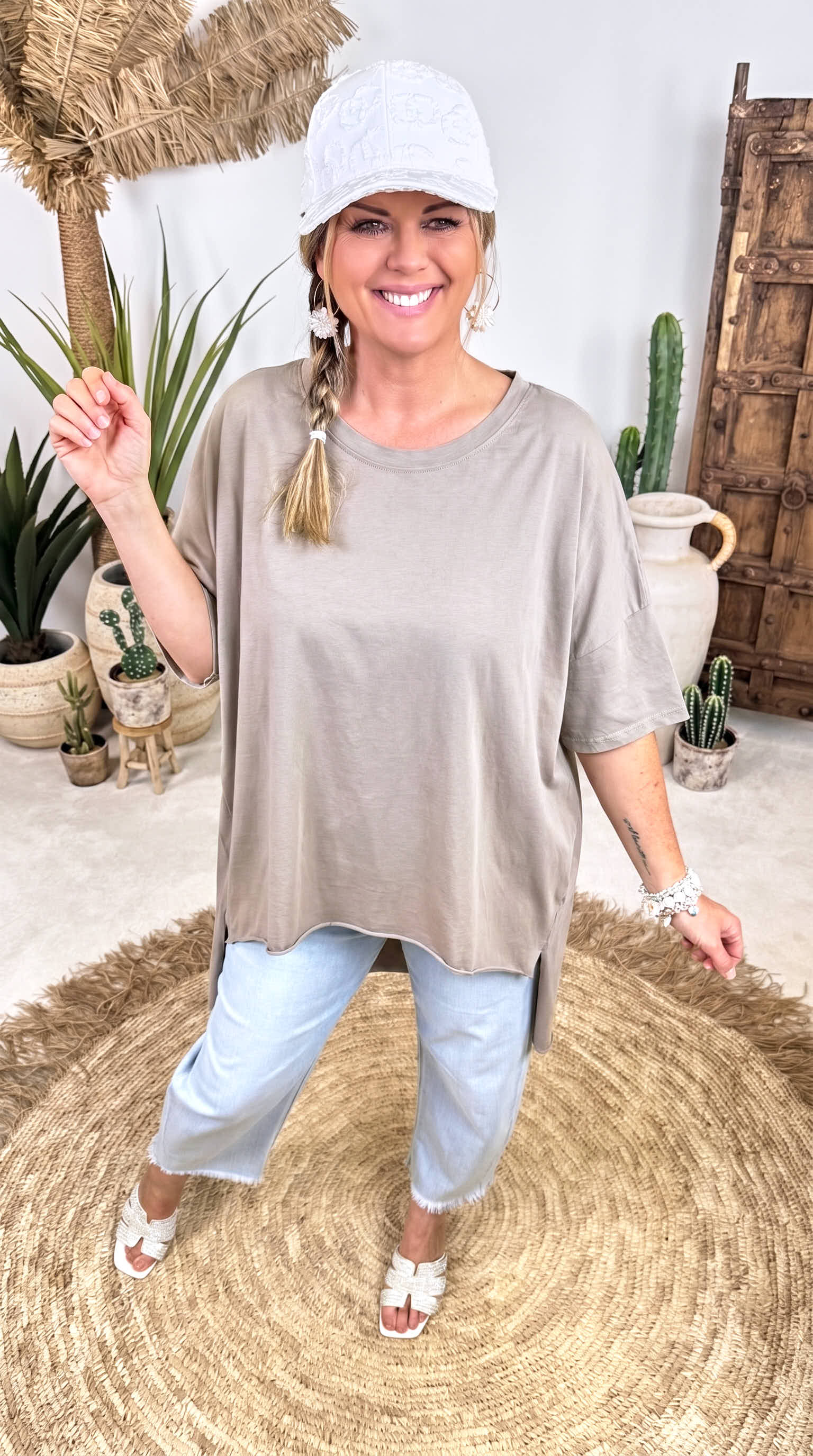 Oversized Shirt Power Mood *Taupe*