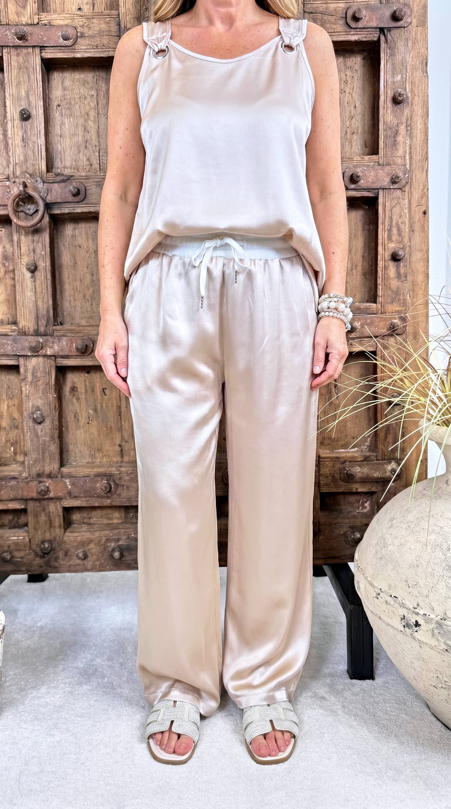 Culotte Hose Satin Chic *Beige*