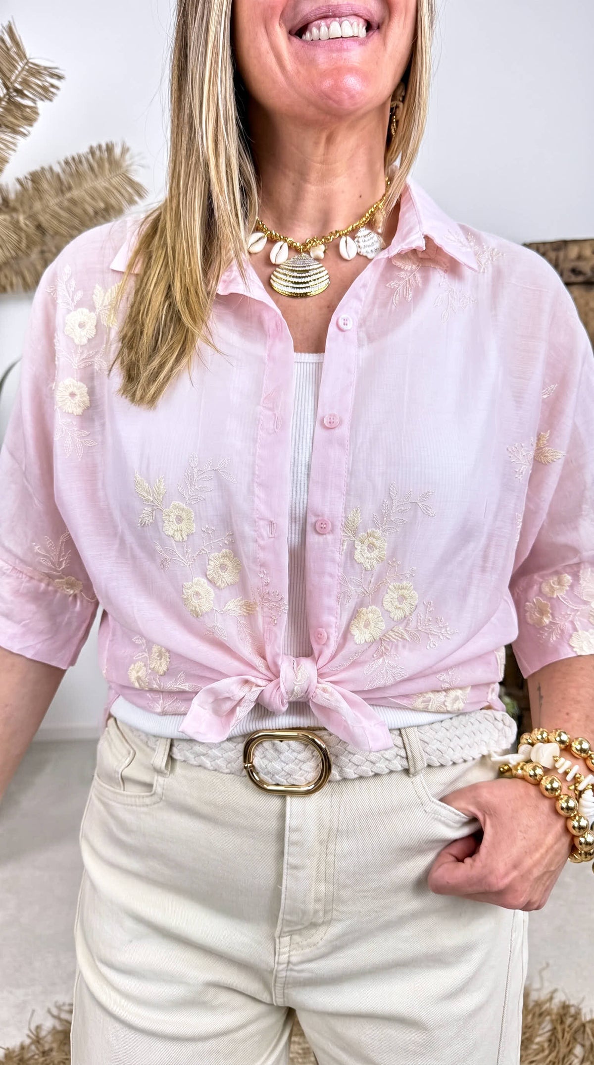 Bluse Pastell Romance *Rosa*