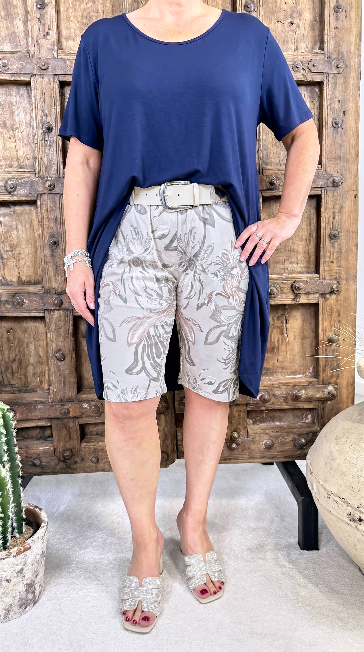 Kurze Jogpants Softy Bloom *Beige*
