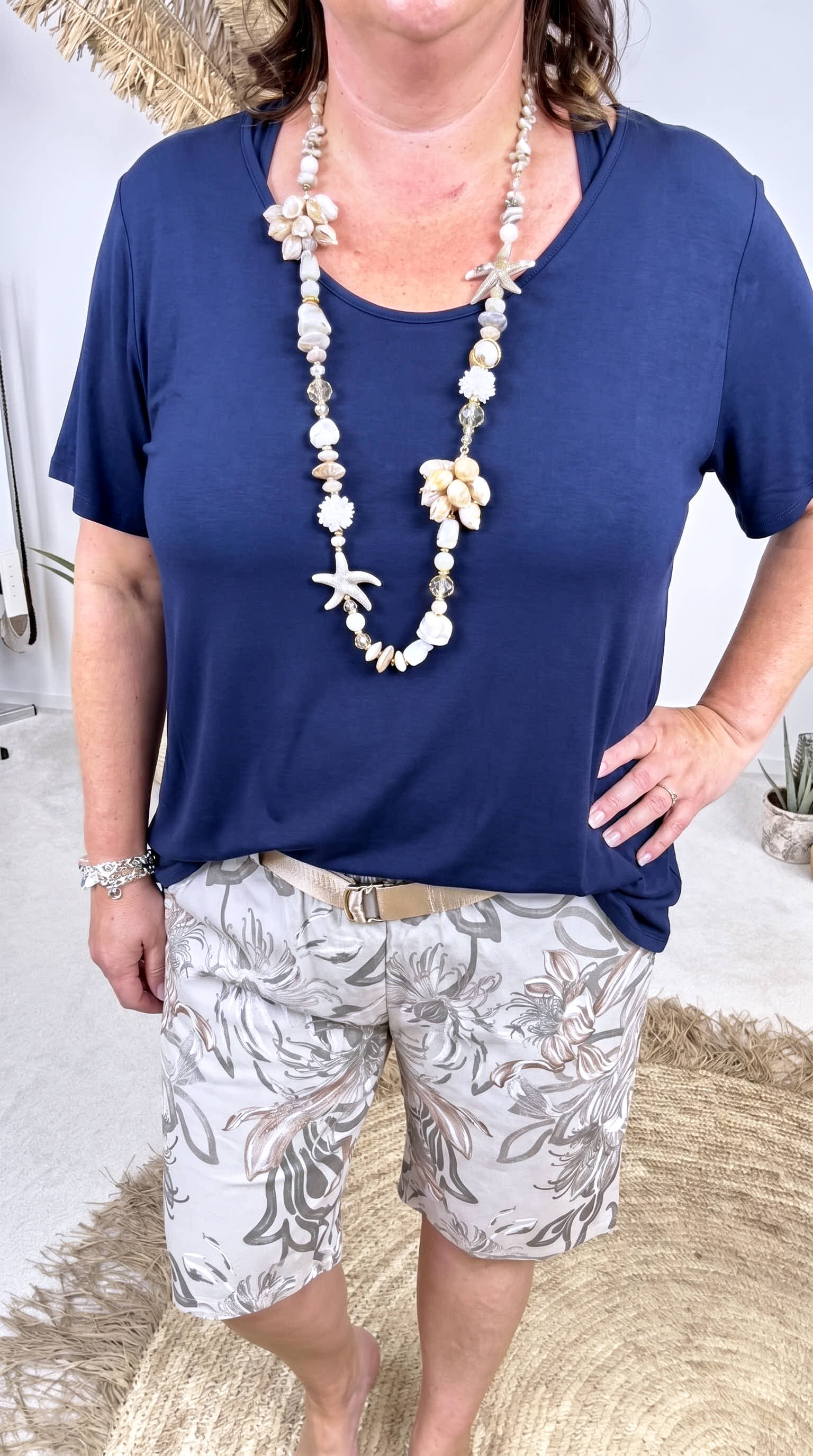 Kurze Jogpants Softy Bloom *Beige*