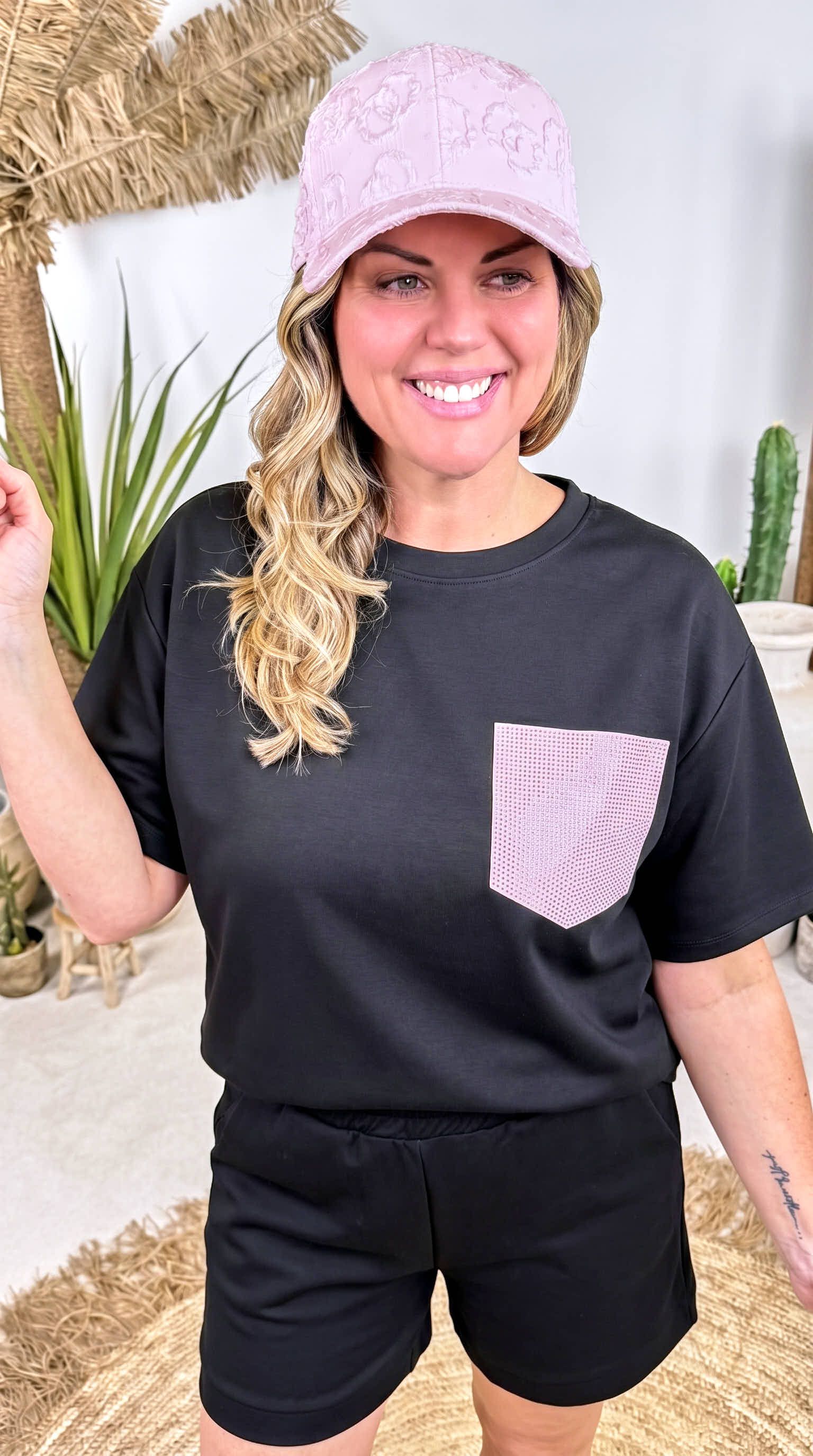 T-Shrit Sporty Beach *Schwarz*