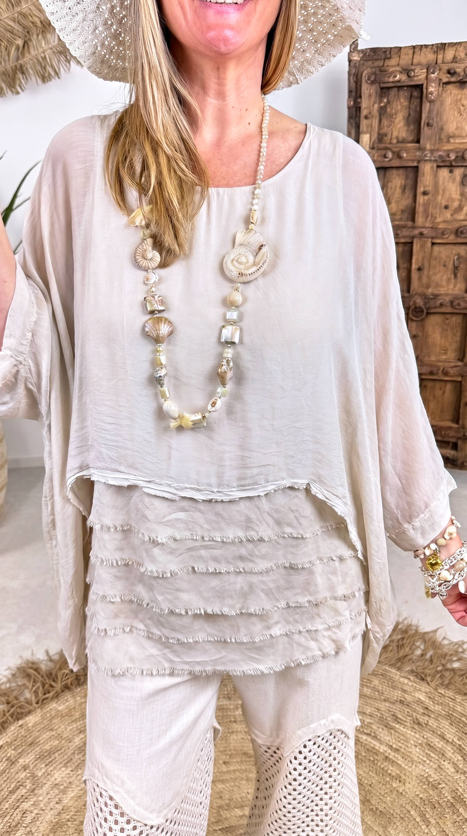 Bluse Timeless Soft *Beige*