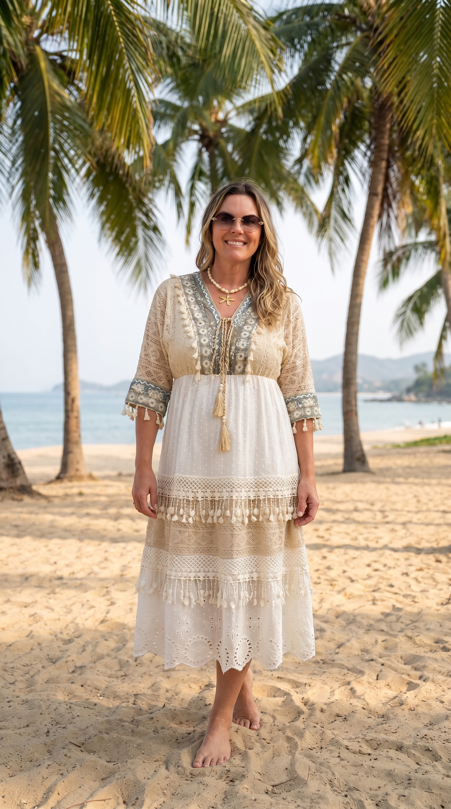 Tunika Kleid Boho Sea