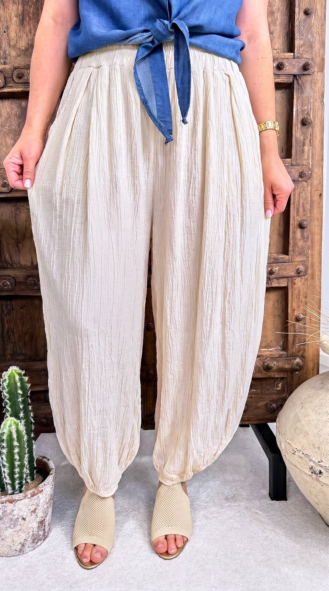 Hose Crinkle Flow *Beige*