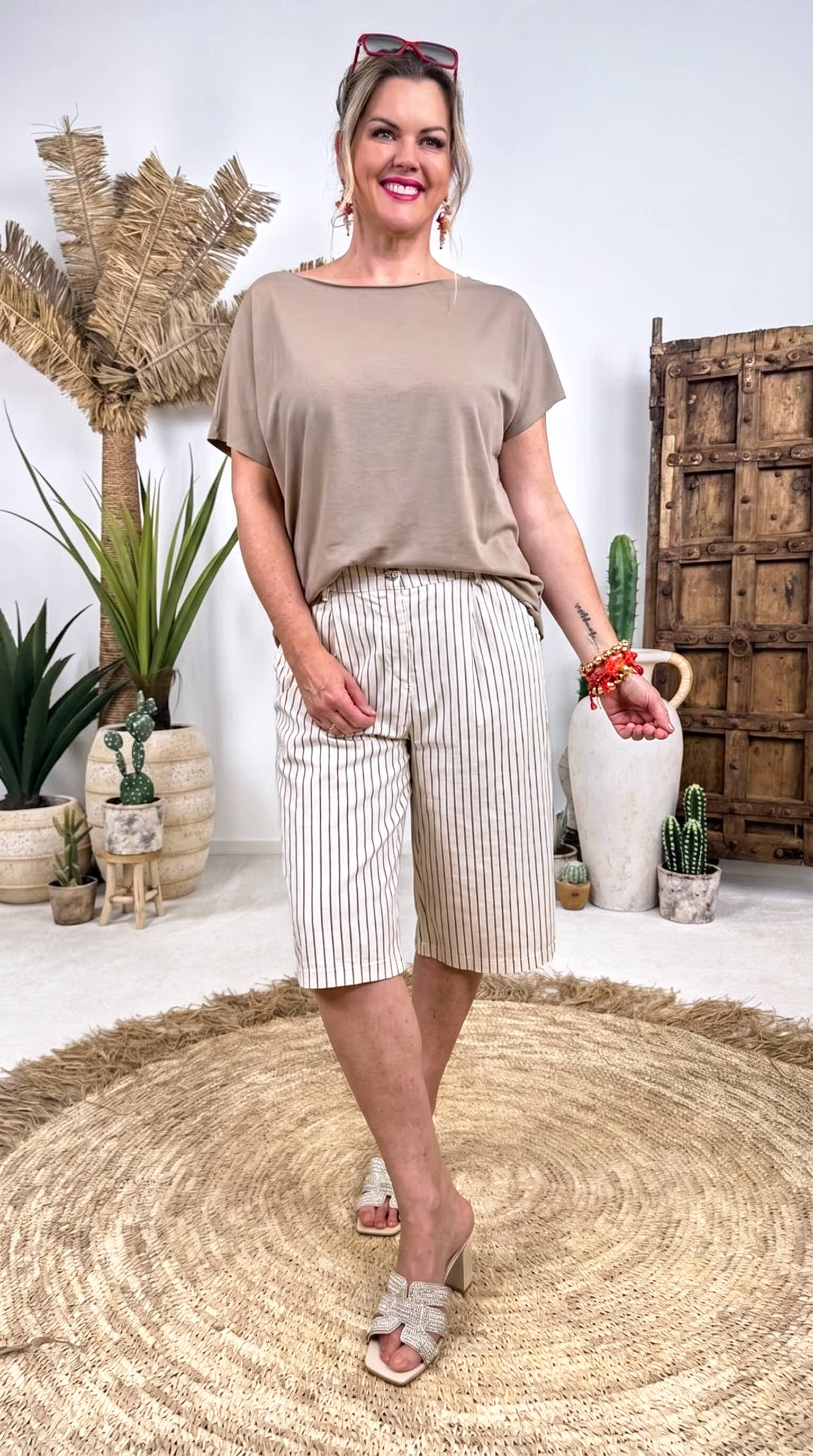 Capri Jogpants Vintage Muse *Gestreift*