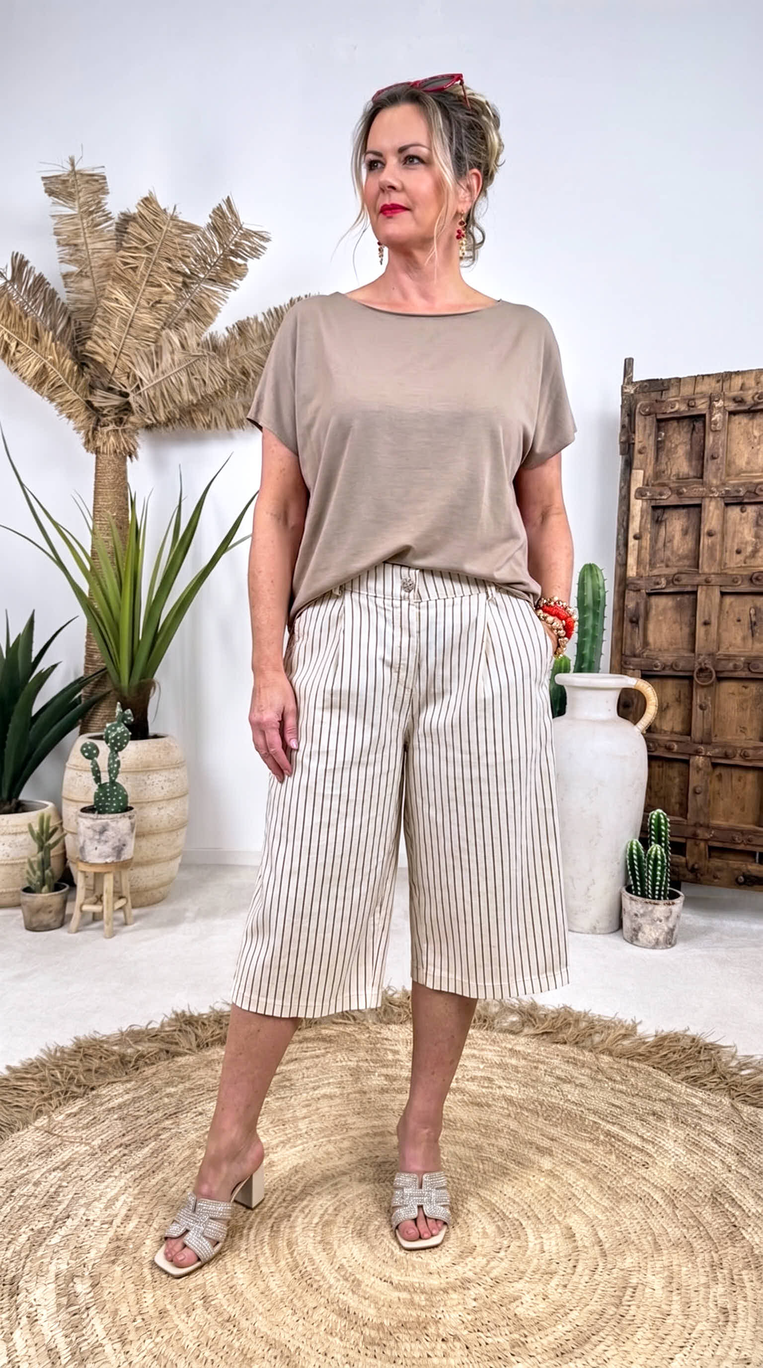 Capri Jogpants Vintage Muse *Gestreift*