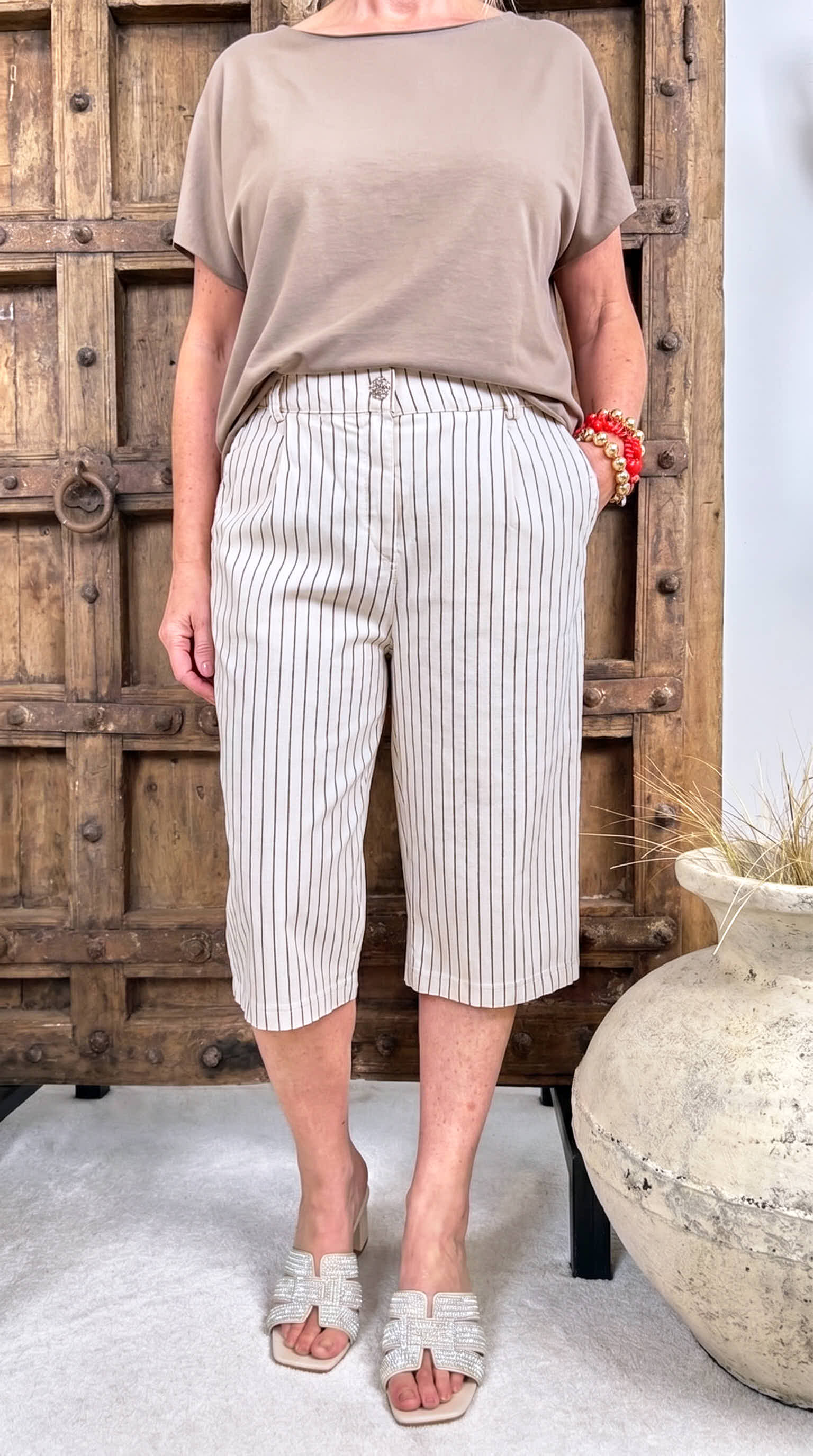 Capri Jogpants Vintage Muse *Gestreift*