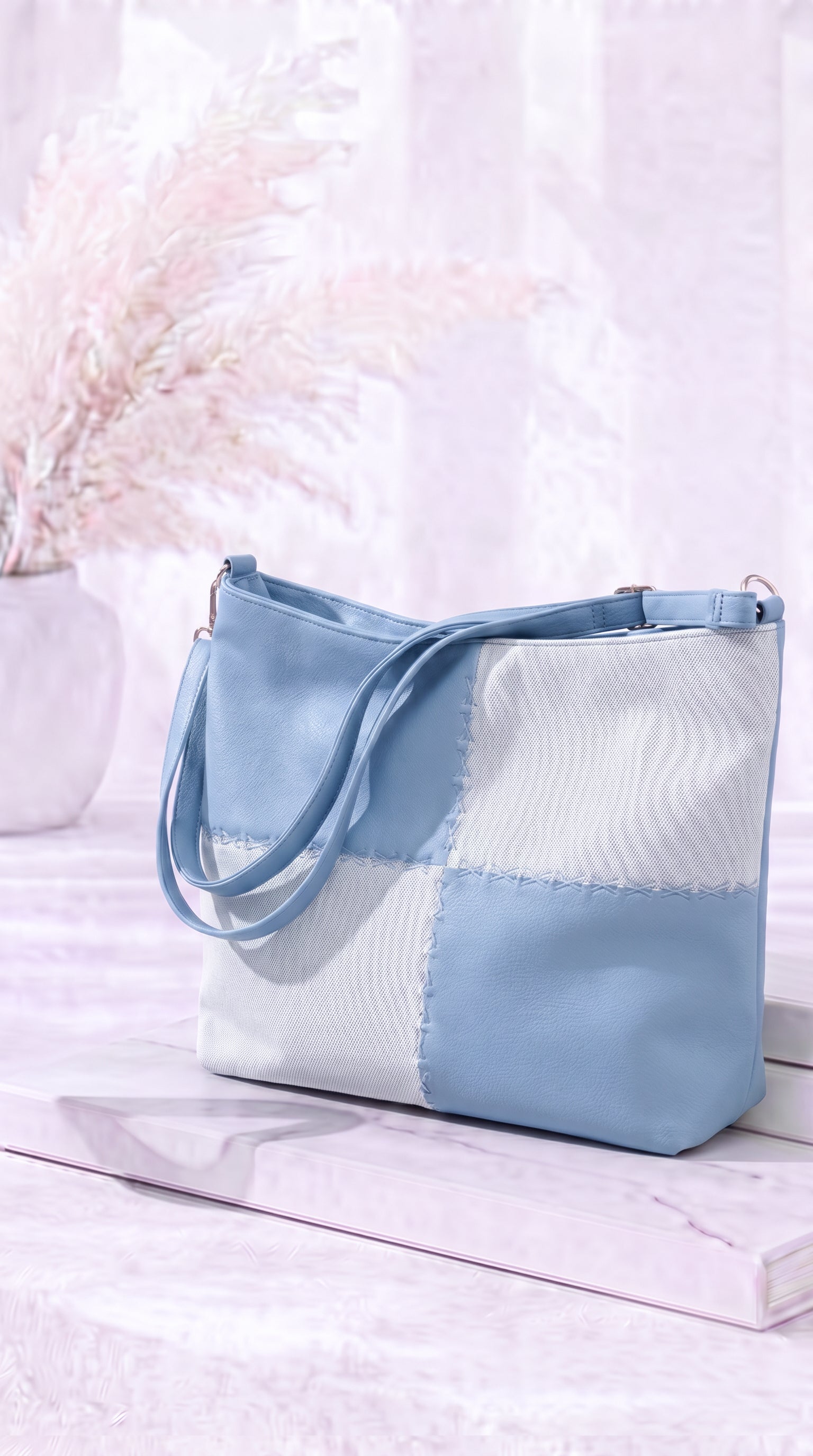 Tasche Patchwork Chic *Hellblau*