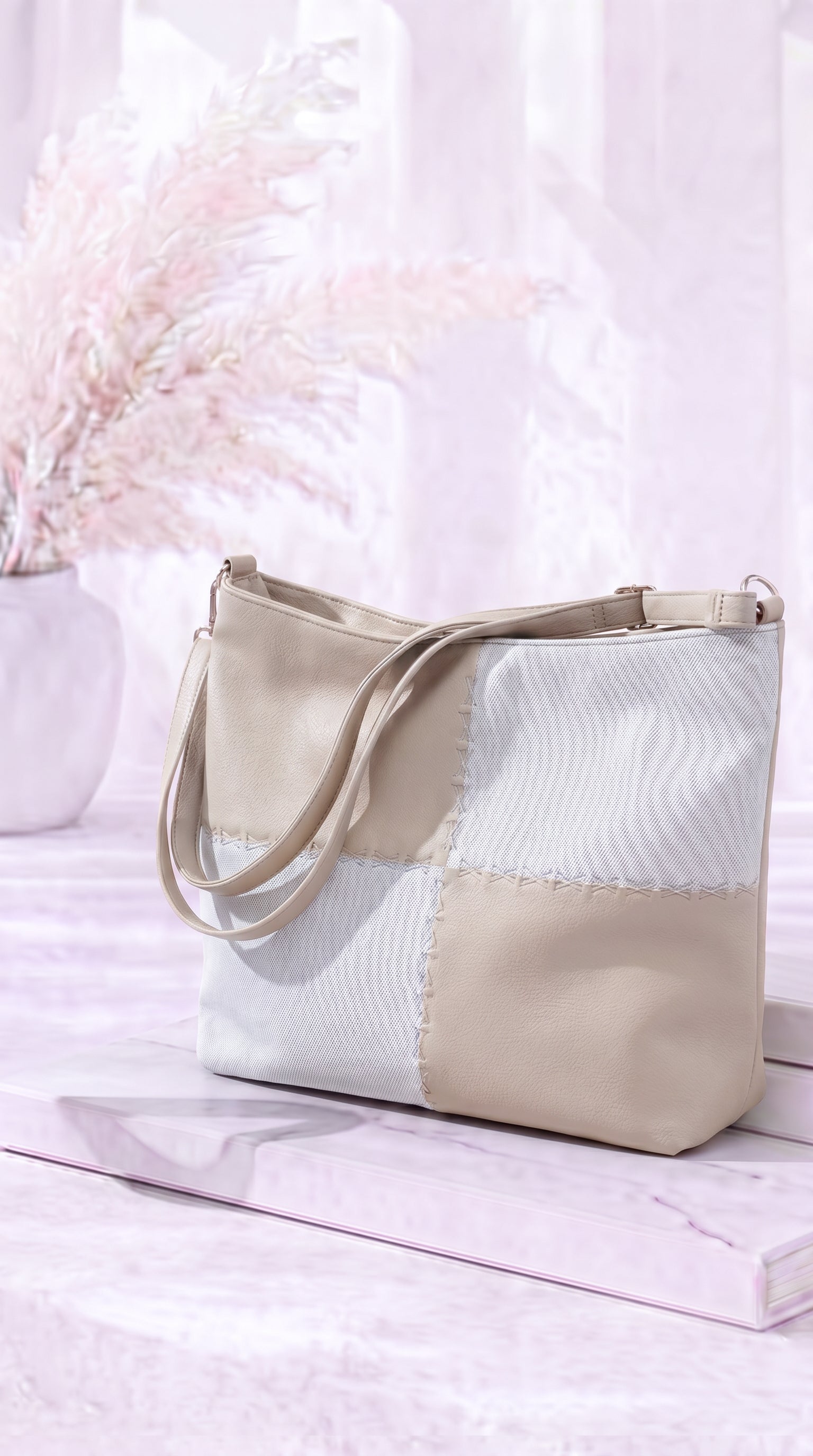Tasche Patchwork Chic *Beige*