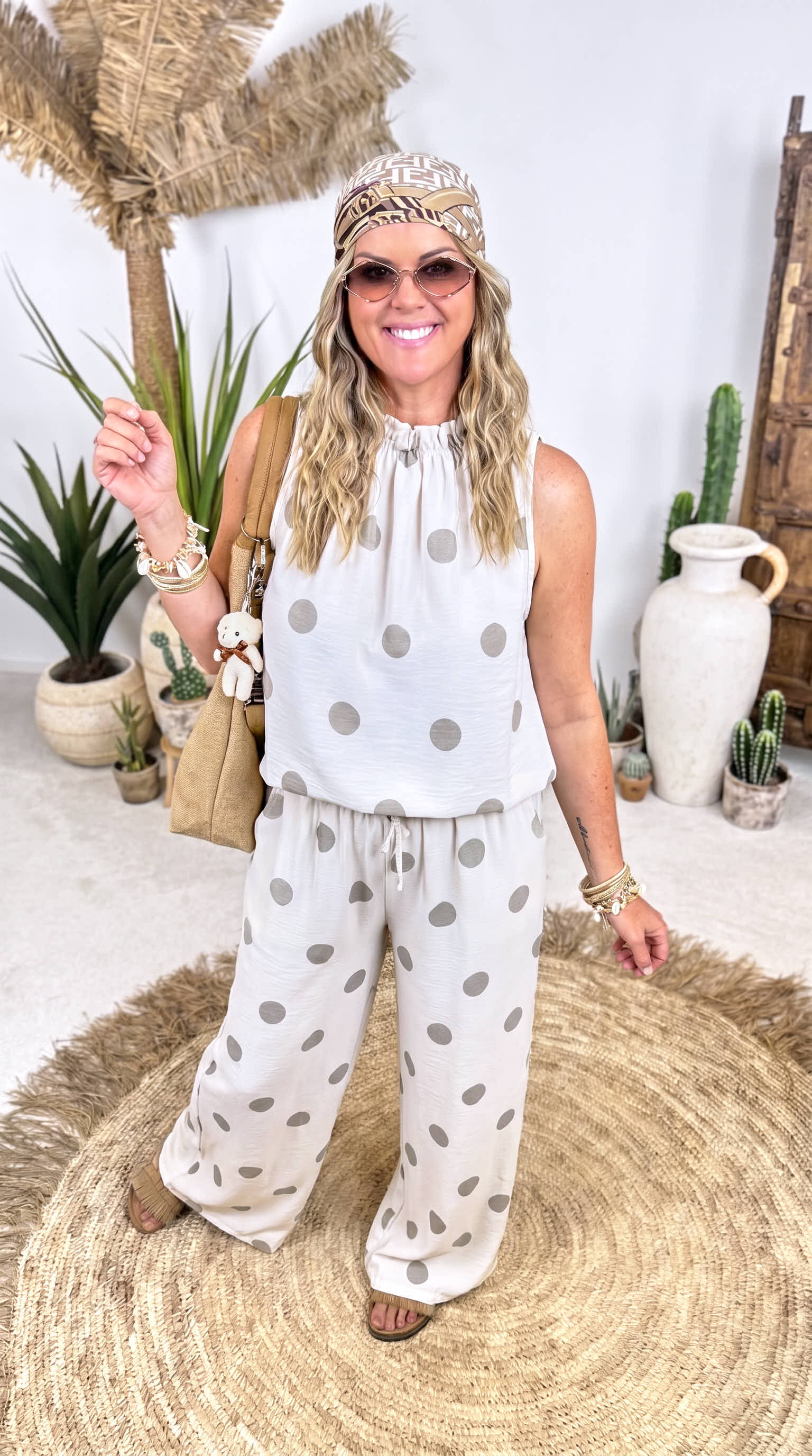 Blusentop Summer Dotty *Creme*