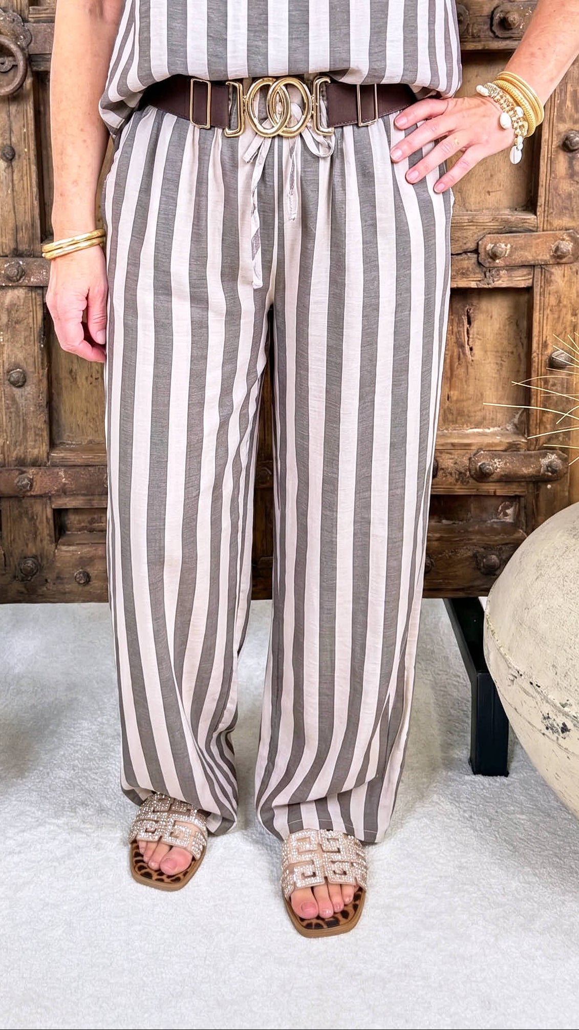 Weite Hose Sand & Sea *Taupe*