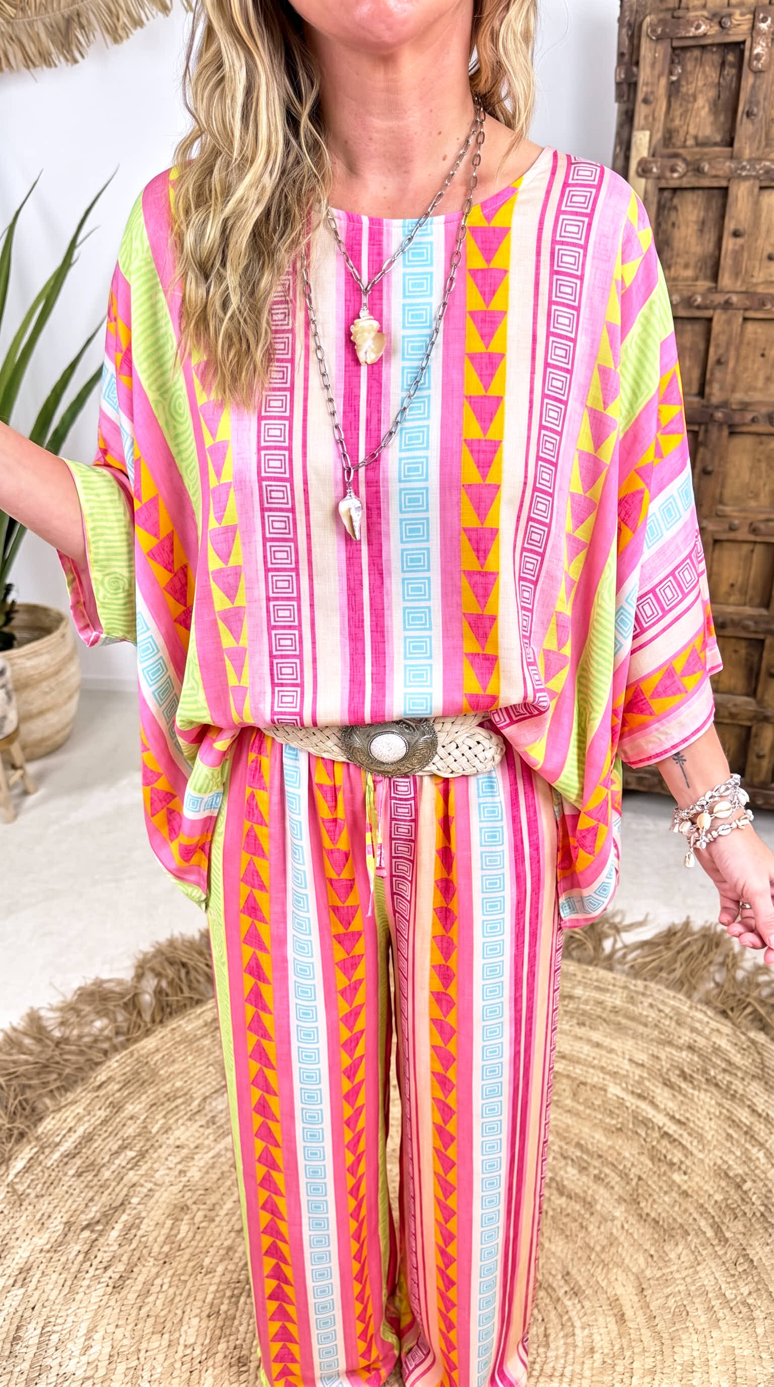 Blusenshirt Ibiza Color Flow