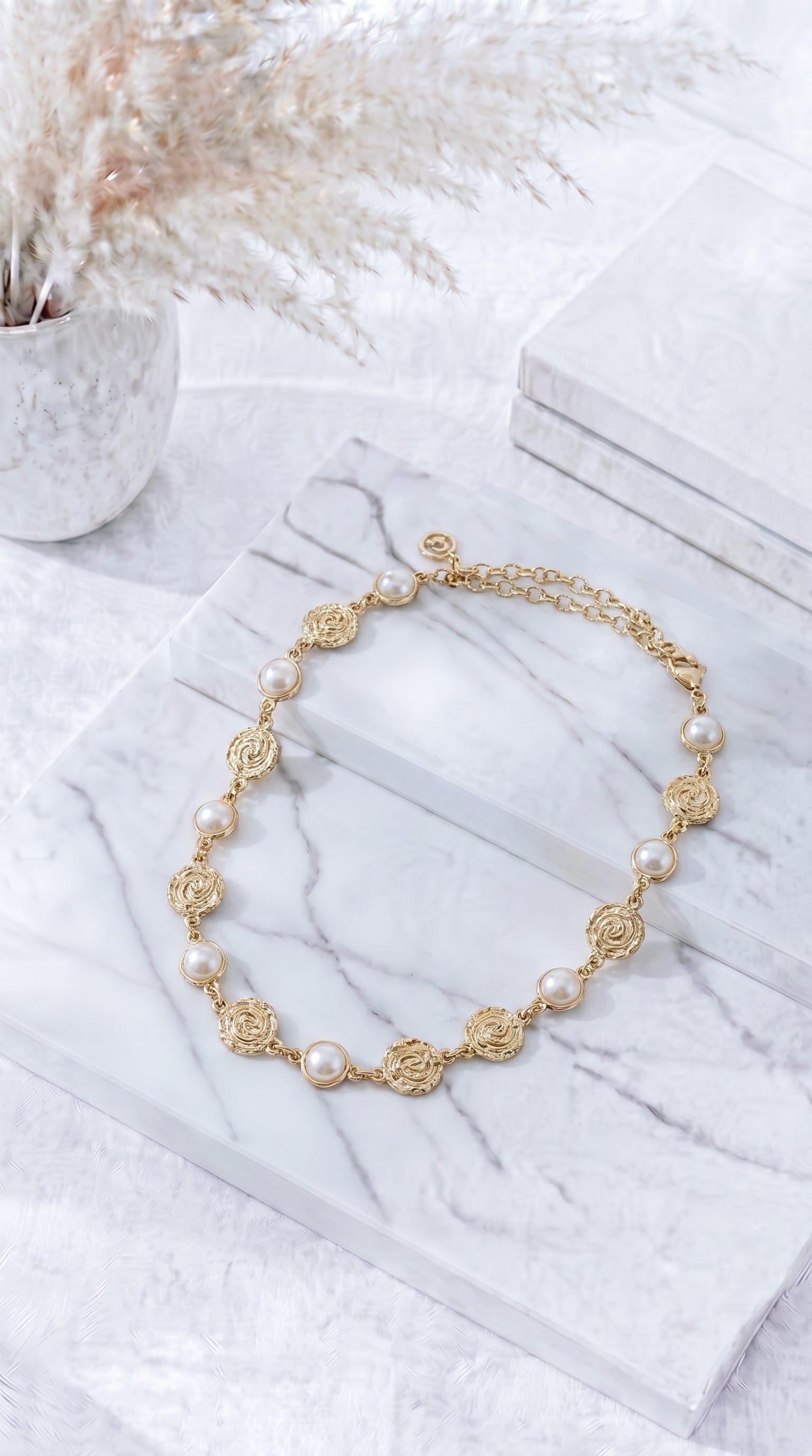 Gürtelkette Golden Pearl Romance
