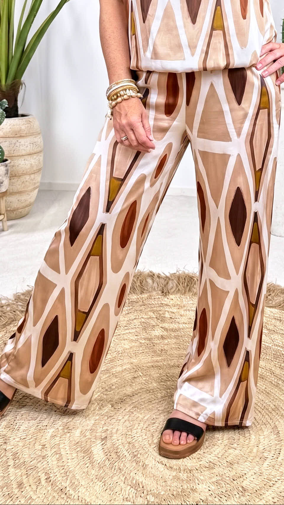 Hose Wild Graphic *Beige*