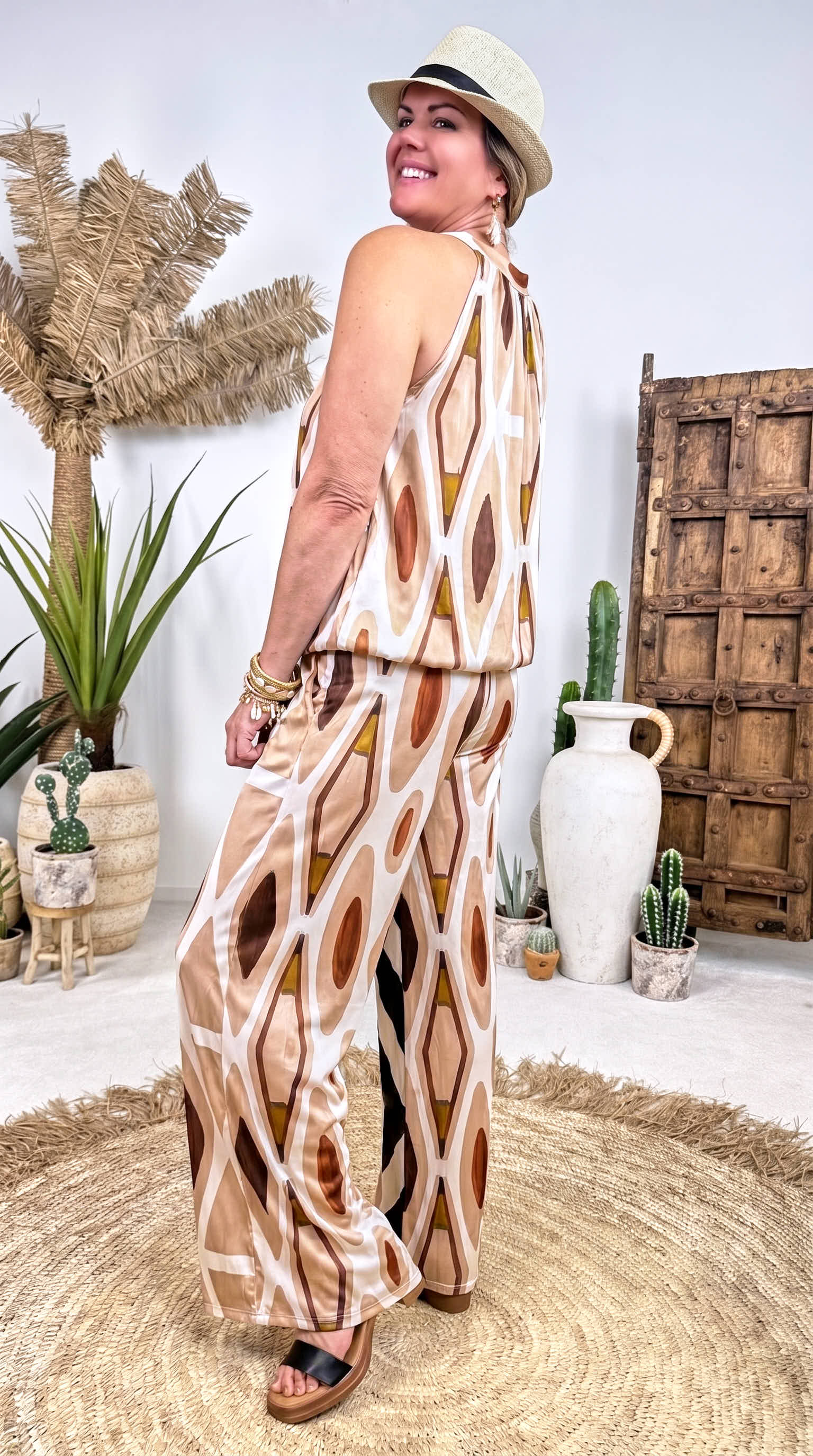 Hose Wild Graphic *Beige*