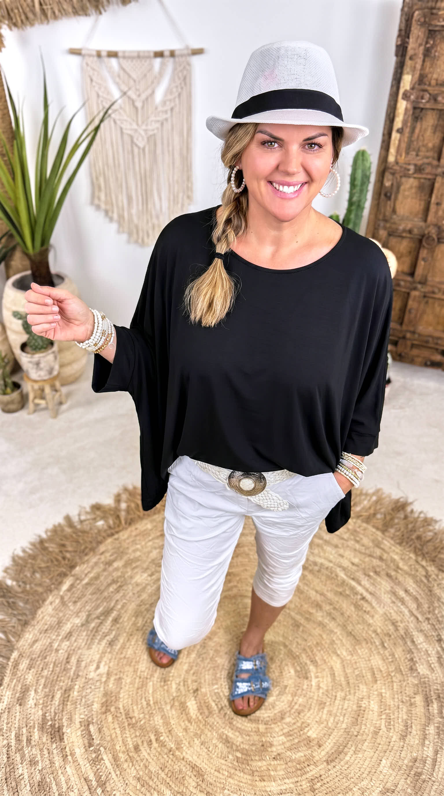 Oversized Shirt Lady in Love *Schwarz*