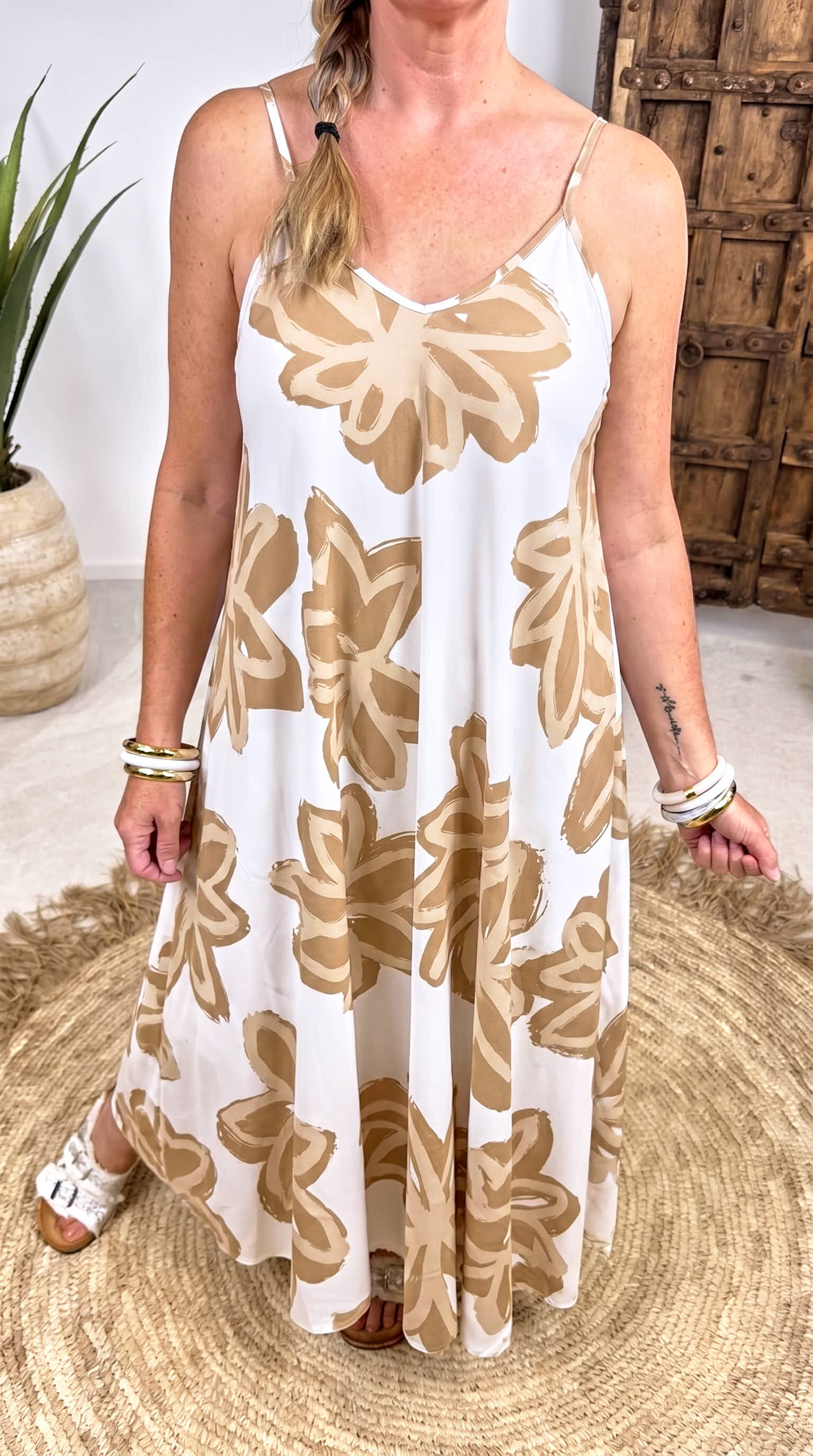 Langes Kleid Holiday Escape *Camel*