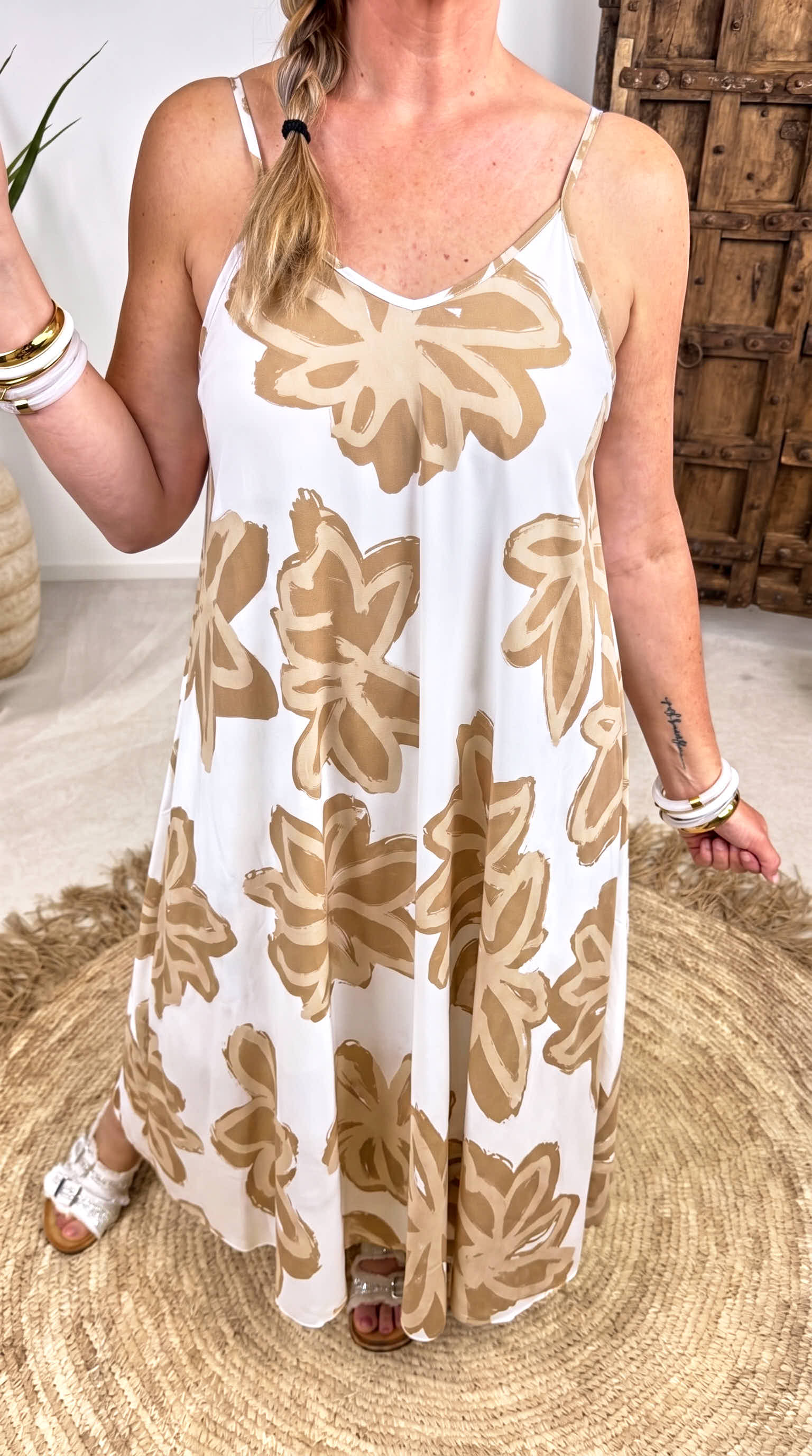 Langes Kleid Holiday Escape *Camel*