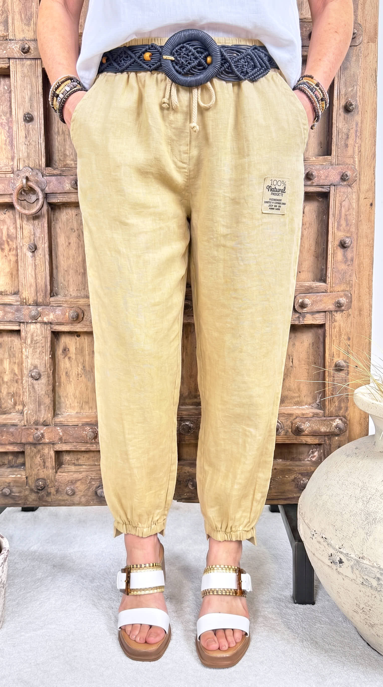 Leinen-Hose Soft Journey *Camel*