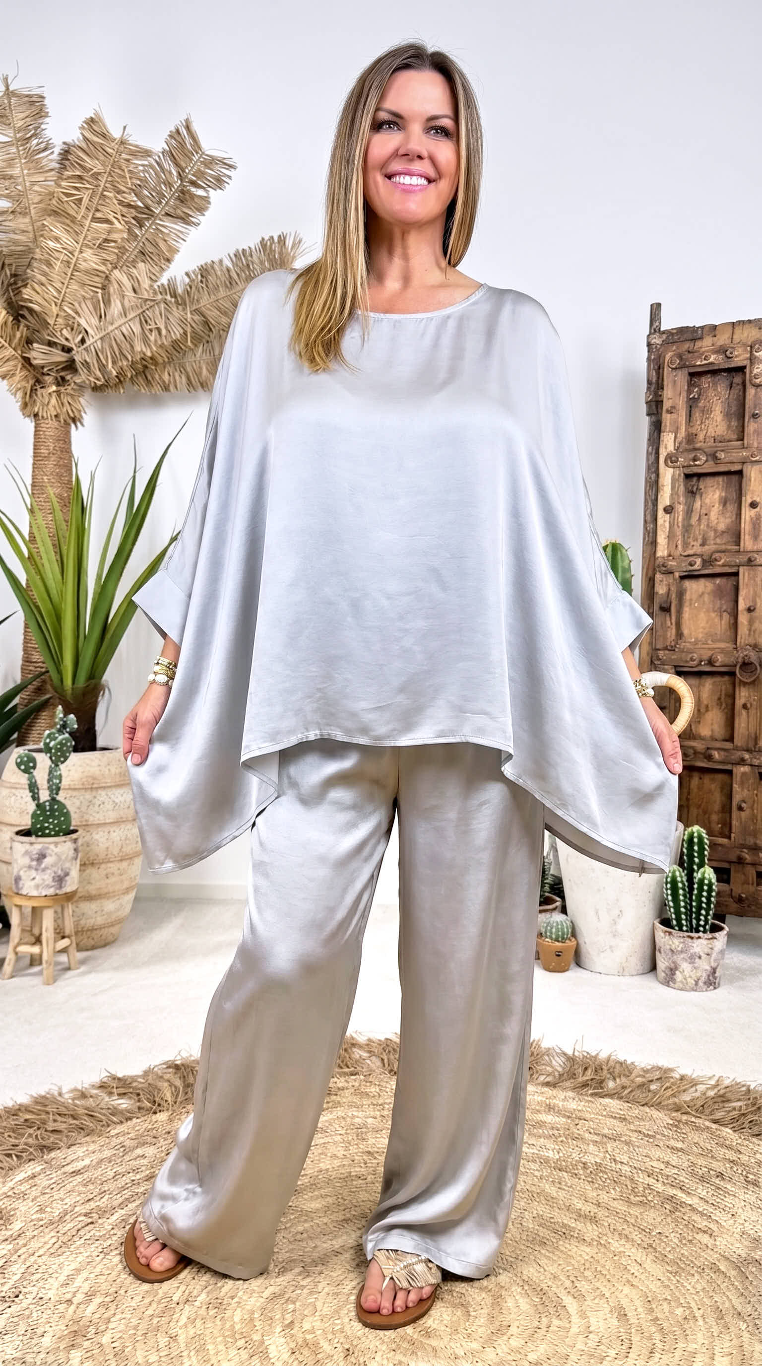 Weite Hose Soft Comfort *Silbergrau*