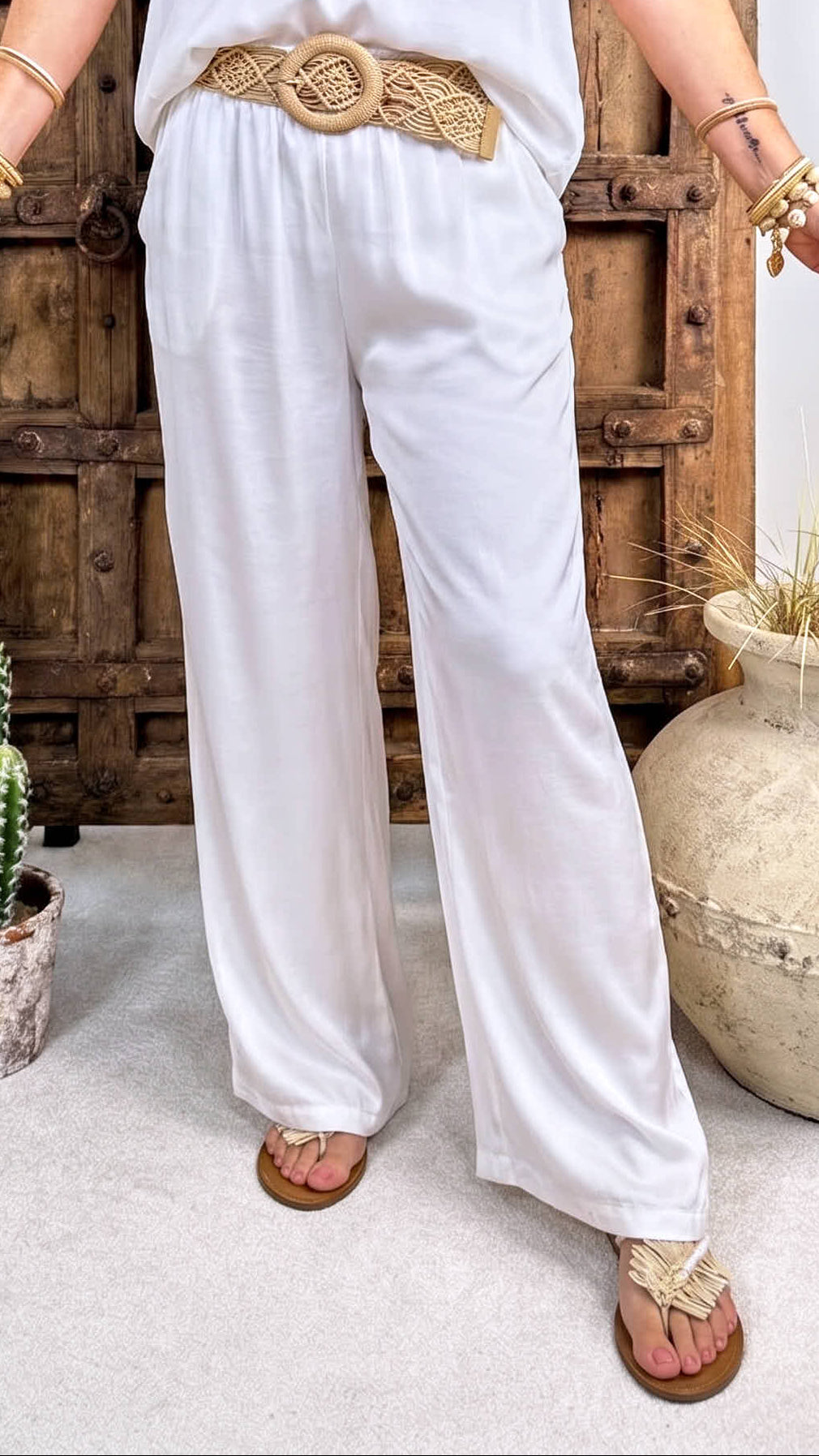 Weite Hose Soft Comfort *Weiß*