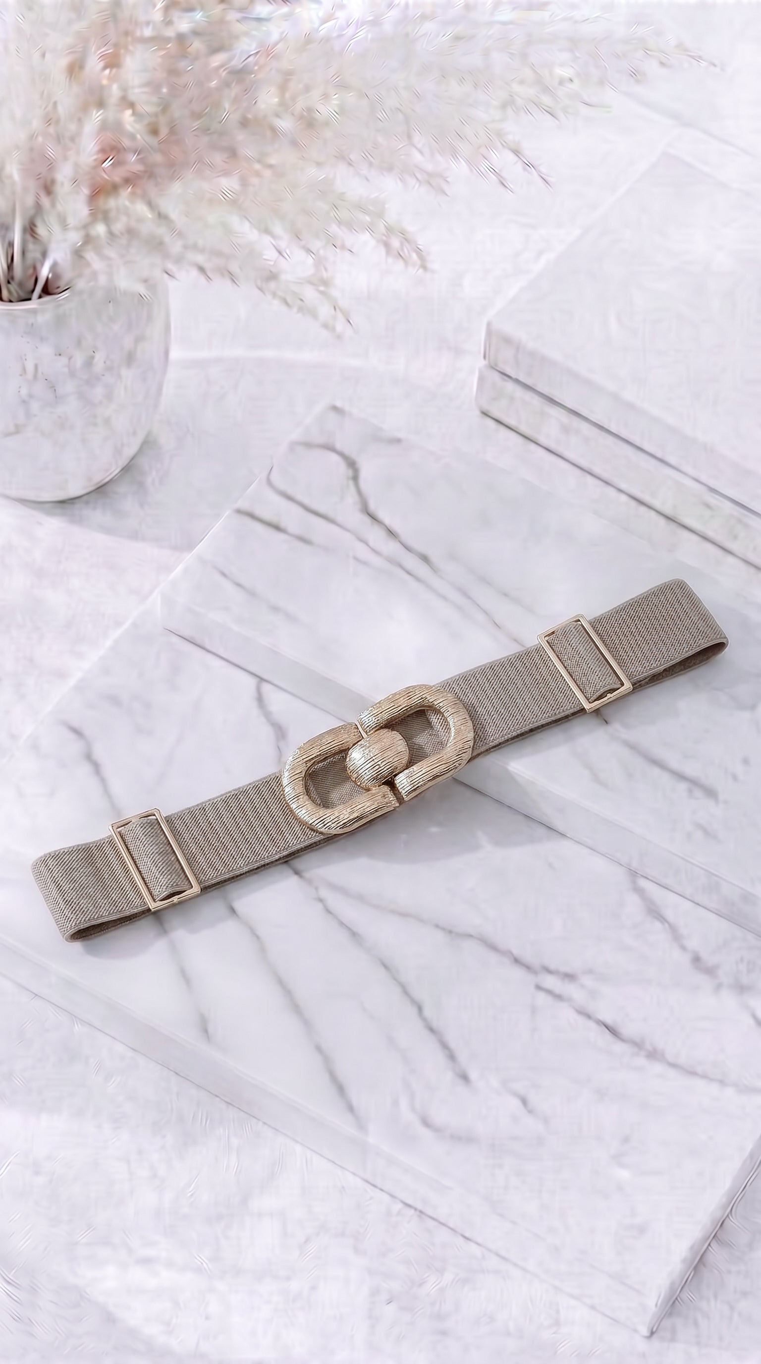 Gürtel Loop Elegance *Beige/Gold*